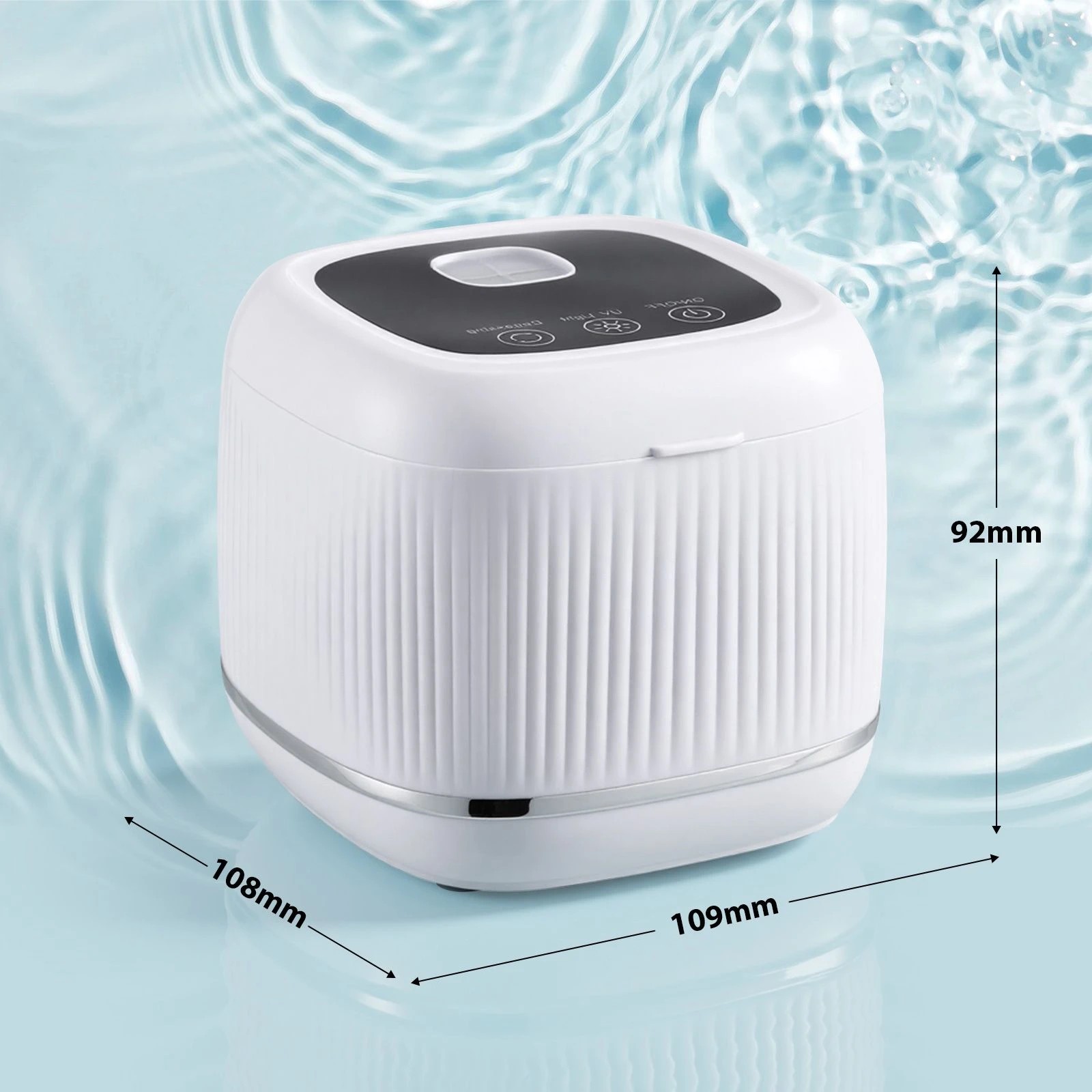 3 Ausway Ultrasonic Jewelry Cleaner Portable UV - White, 3 of 4