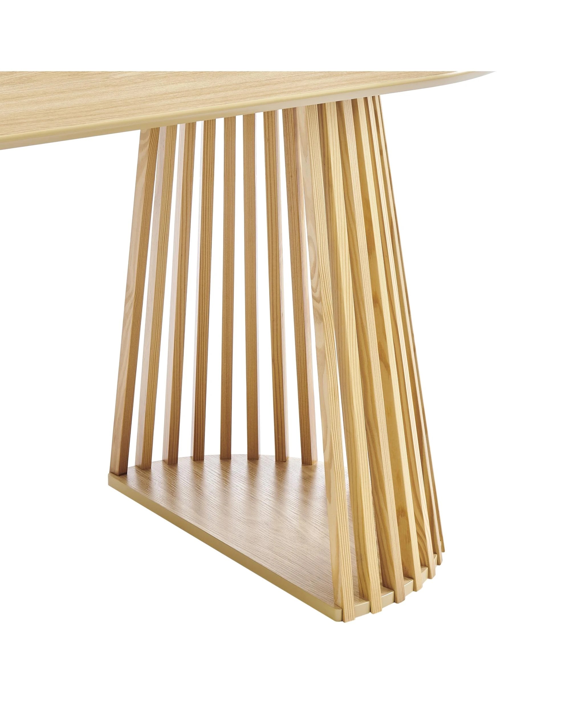 6 Kodu Oval Rounded Dining Table 160cm Oak - Natural, 6 of 7