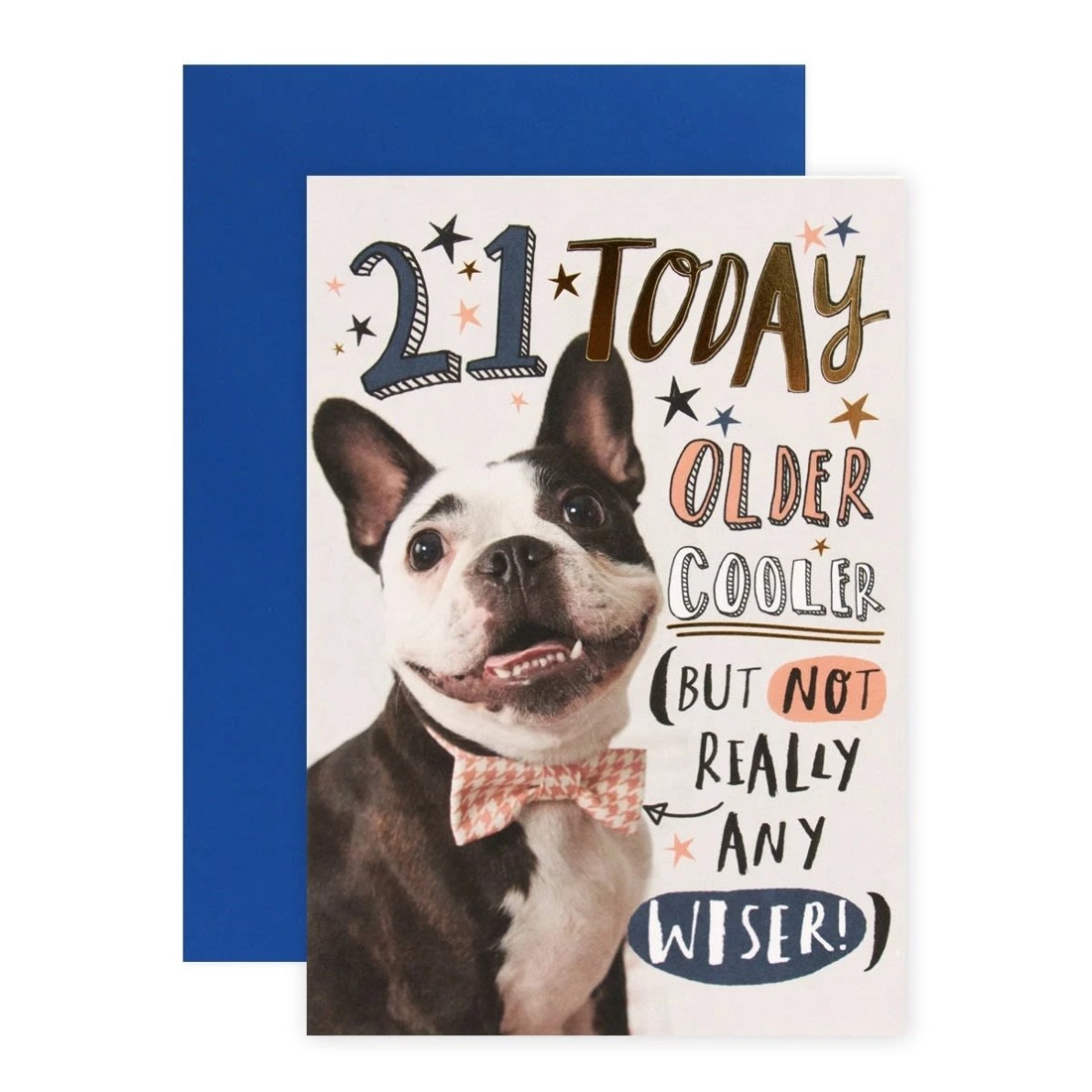 1 Connections from Hallmark 21st Birthday Card - Older and Cooler (But Not Wiser), 1 of 3