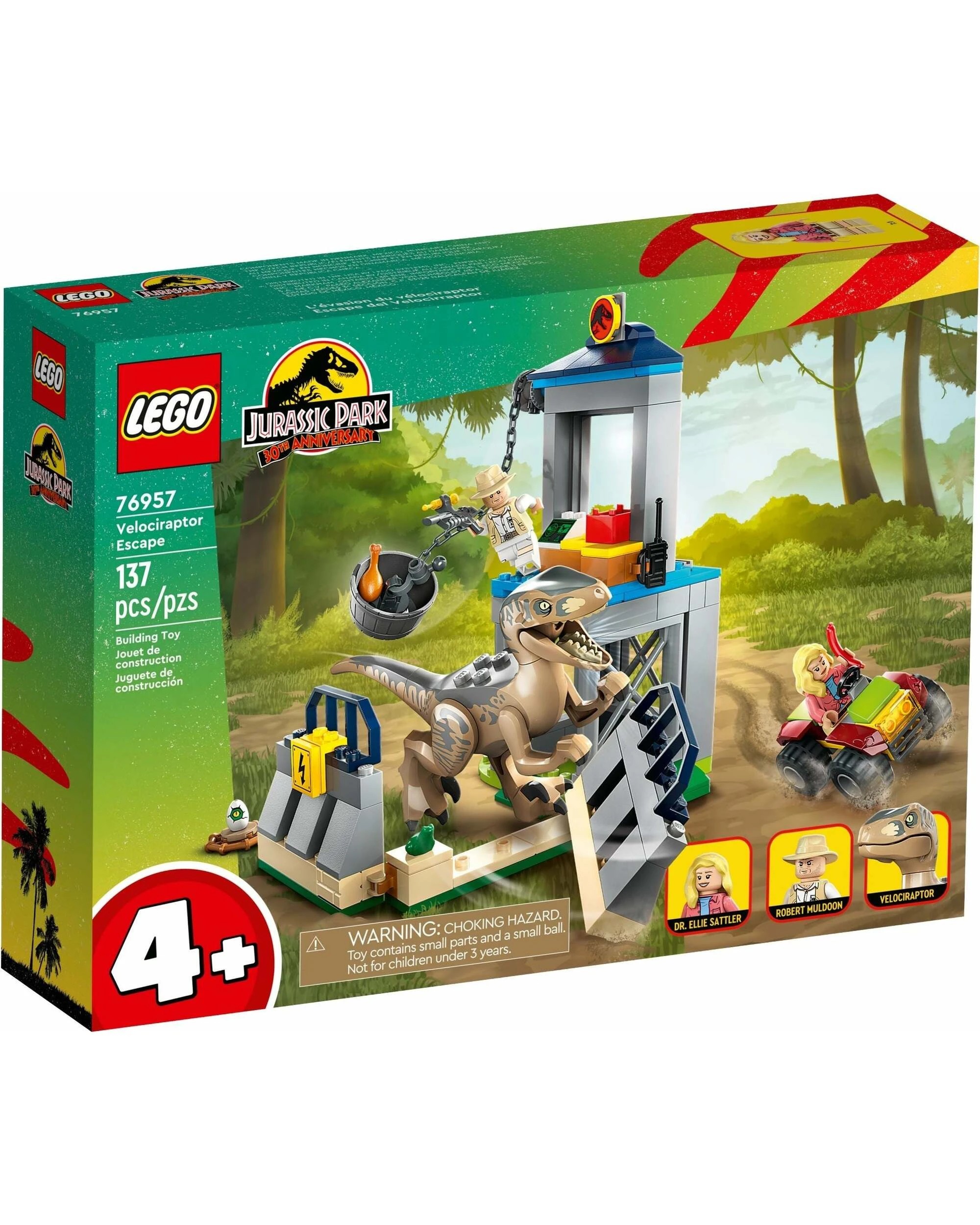 1 LEGO 76957 Velociraptor Escape Jurassic World, 1 of 5