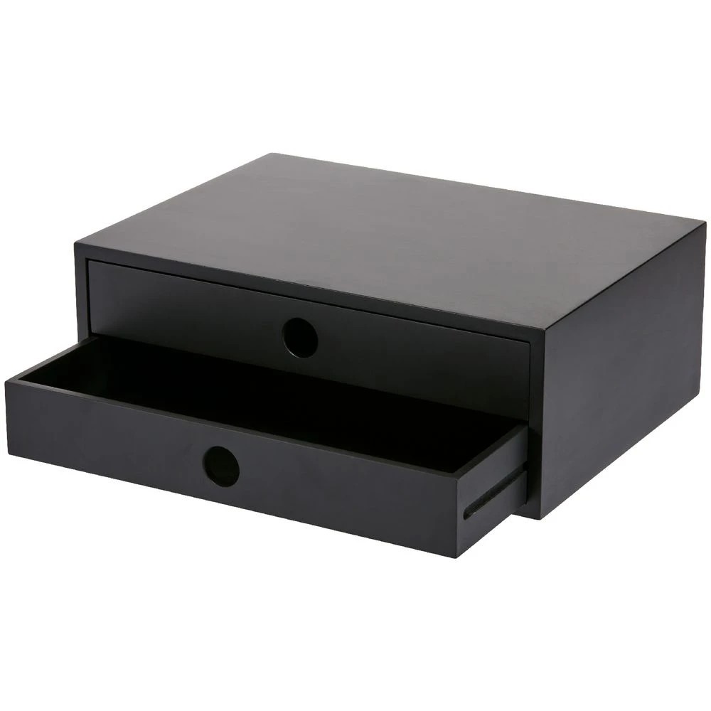 5 Otto Landscape 2 Drawer Cabinet Black, 5 of 8