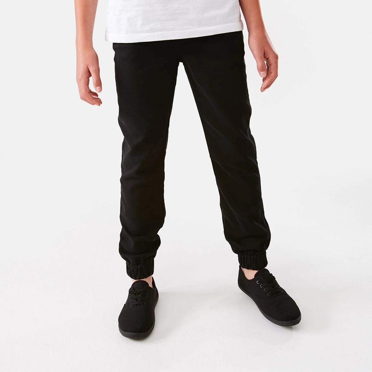 1 Pull On Bow Leg Cuff Pants Black, 1 of 9