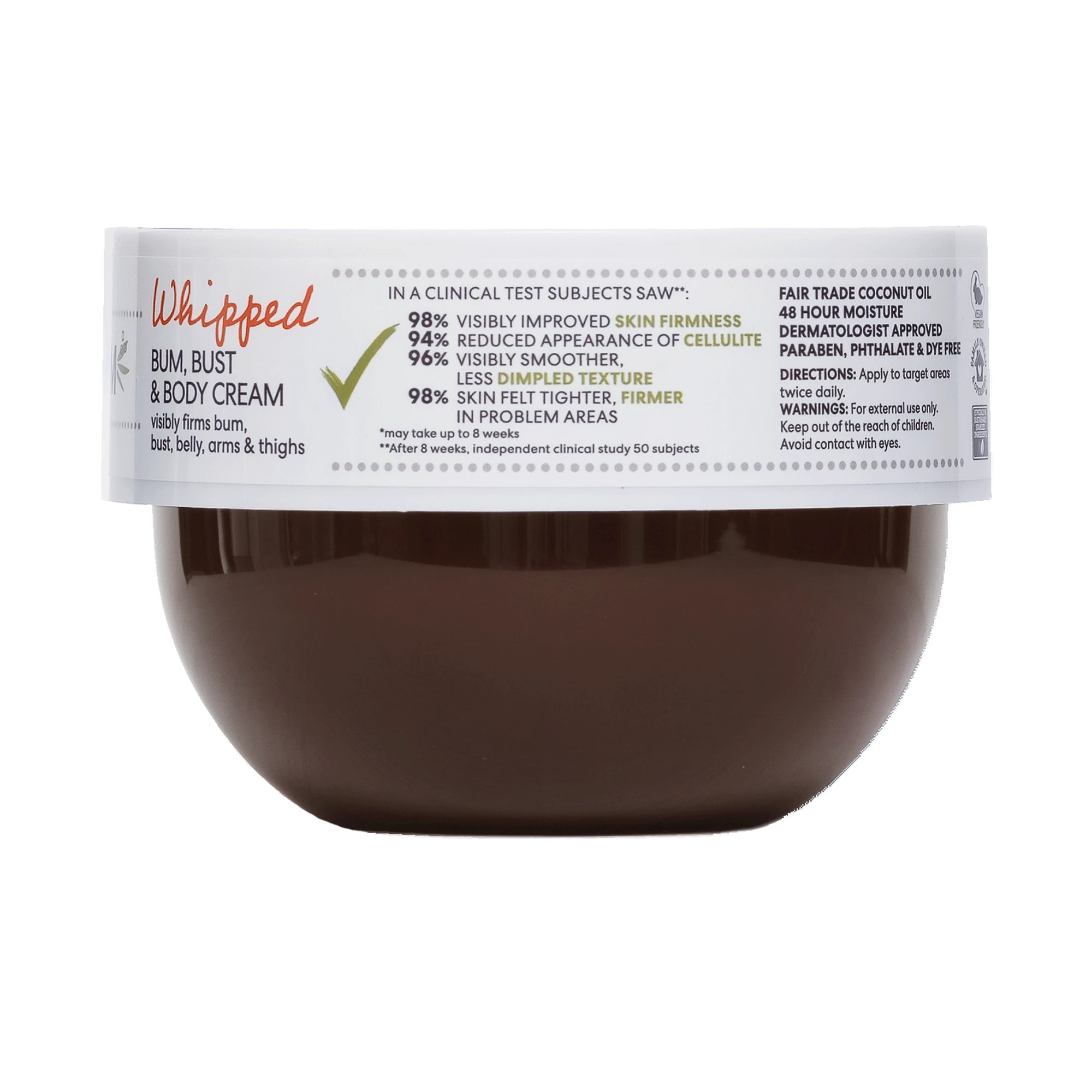 2 Palmers Coconut Oil Formula Brazilian Coco Whipped Bum, Bust And Body Cream 250g - Vitamin E
 - Brown, 2 of 8