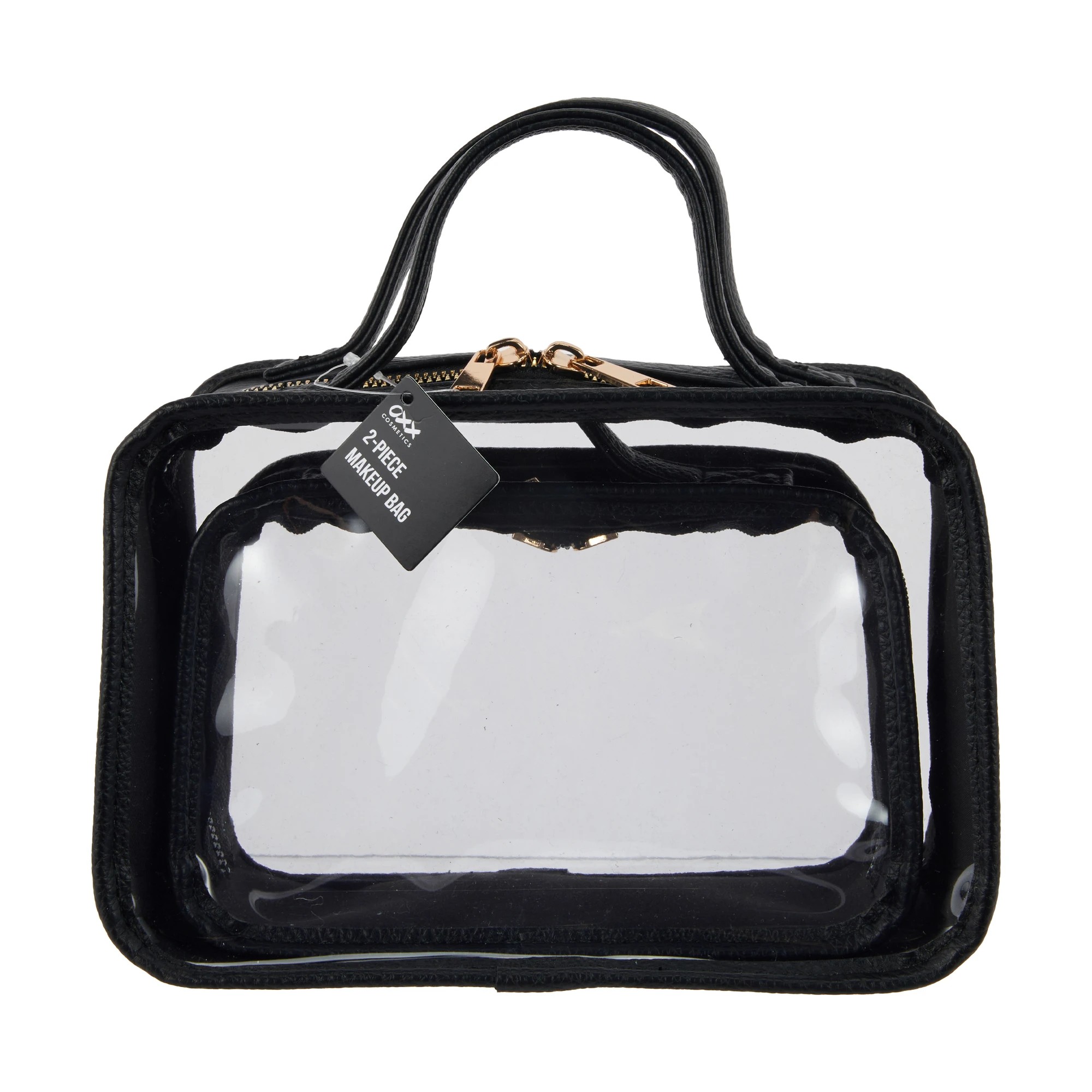 6 OXX Cosmetics 2 Piece Makeup Bags - Black, 6 of 6