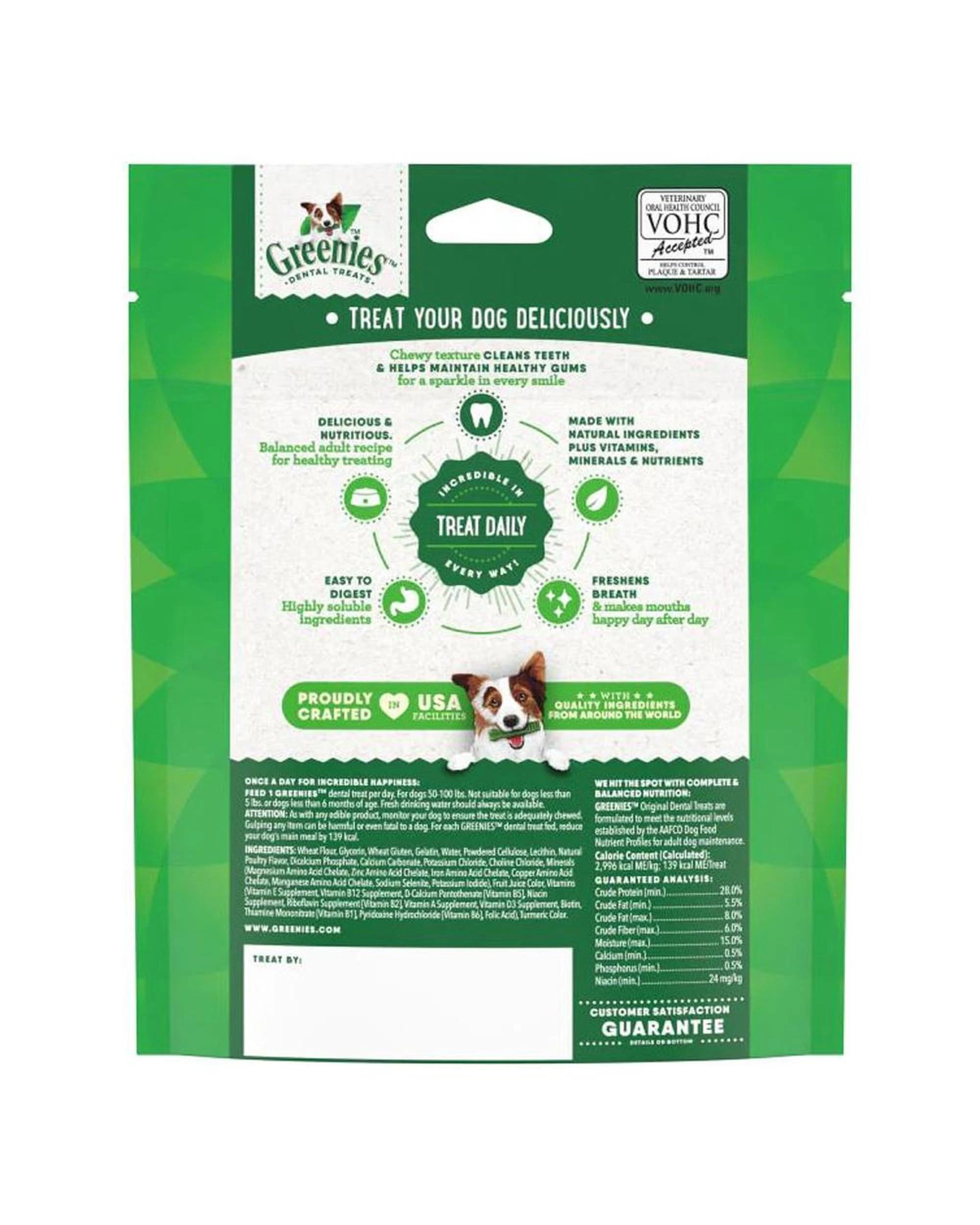 4 Greenies Dental Treats Oral Care Original Large for Dogs 22-45kg 4 Pack, 4 of 9