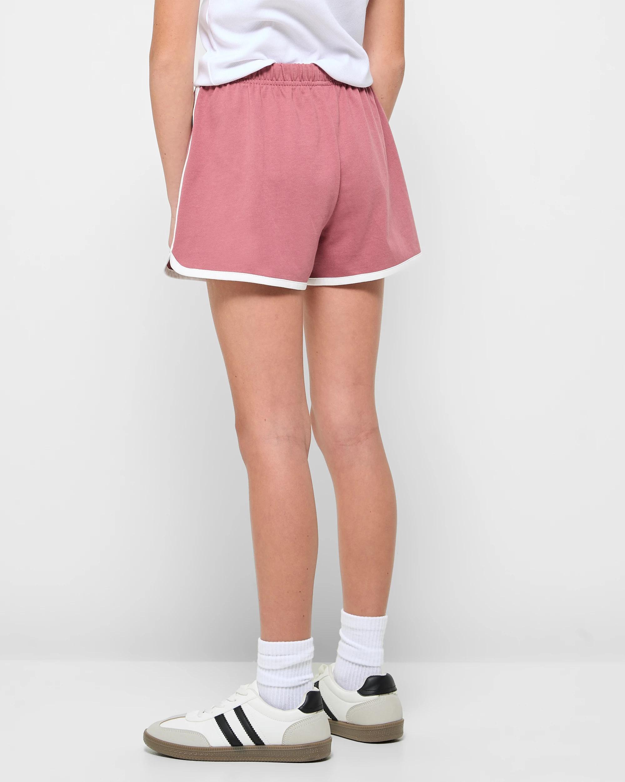 3 Target Australian Cotton Blend Dolphin Hem Shorts PLUM, 3 of 6