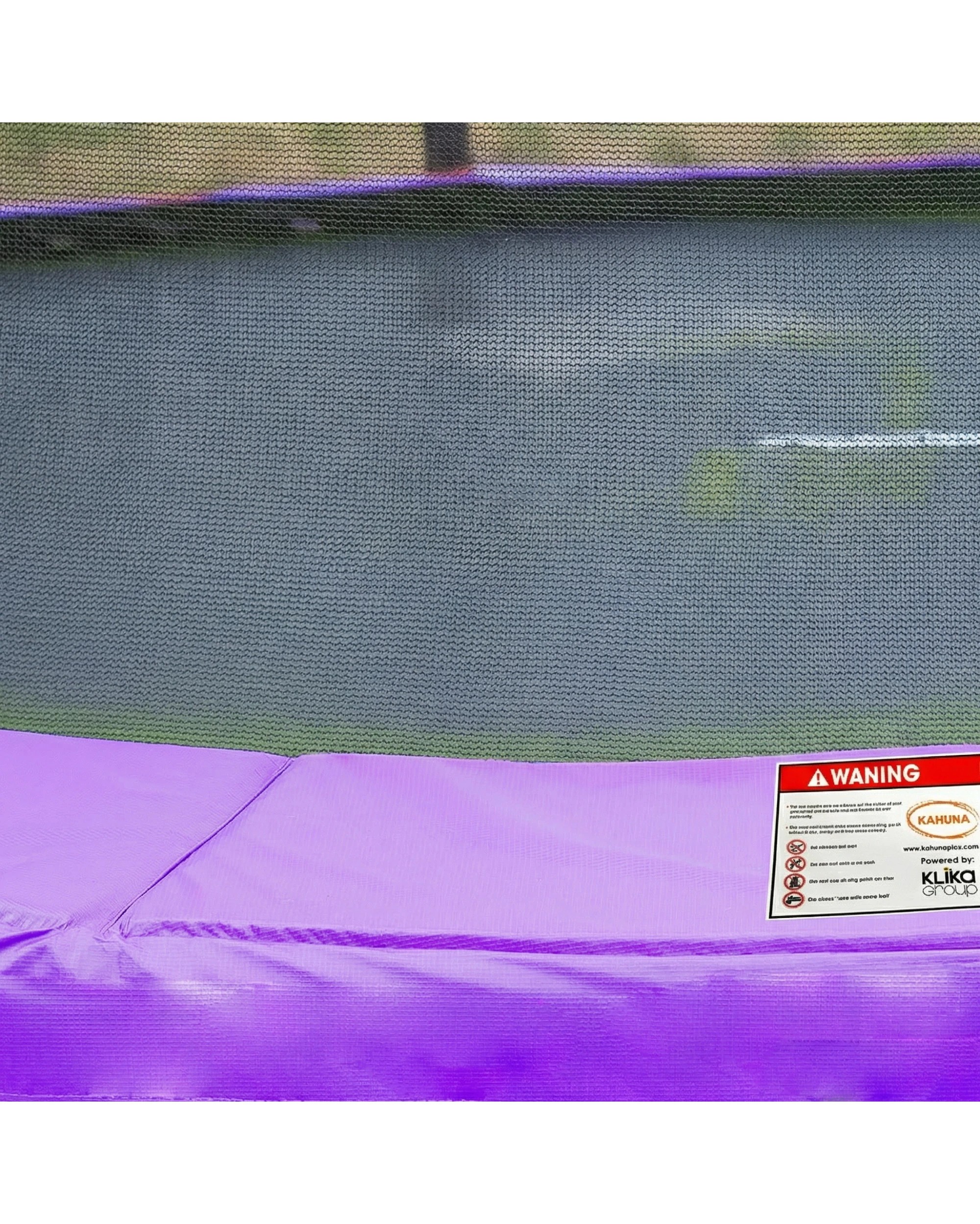 3 Kahuna 8 ft Round Trampoline Free Safety Net Pad Tidy - Purple, 3 of 5