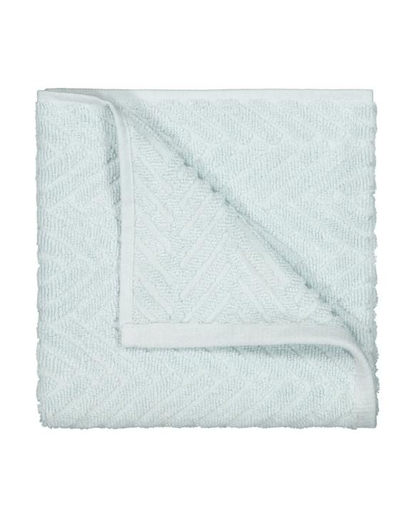 Chevron Cotton Hand Towel - Blue