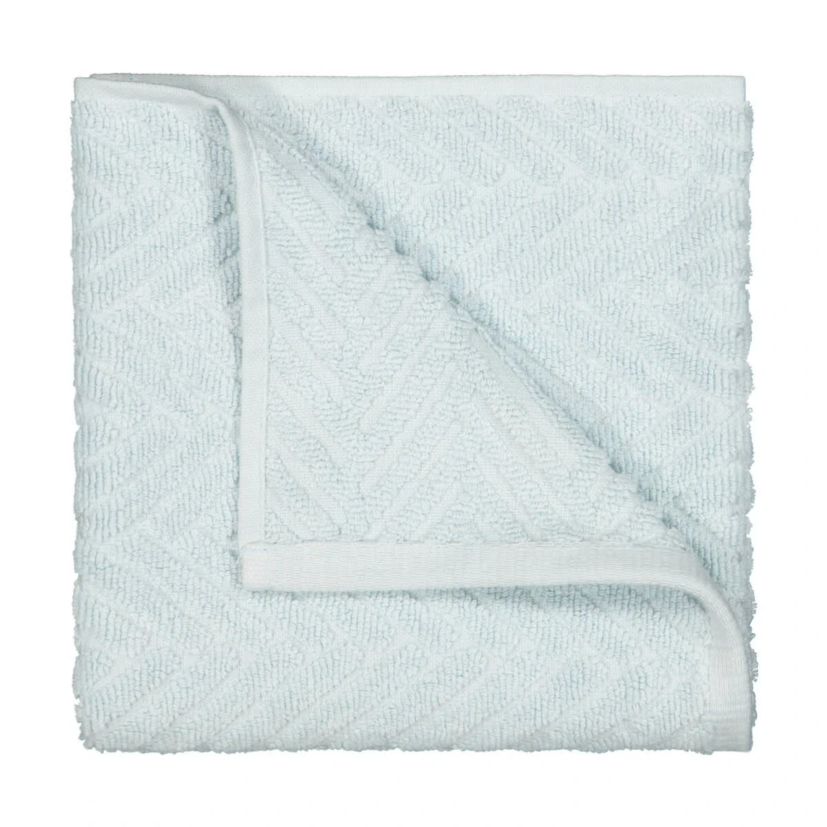 1 Chevron Cotton Hand Towel - Blue, 1 of 6