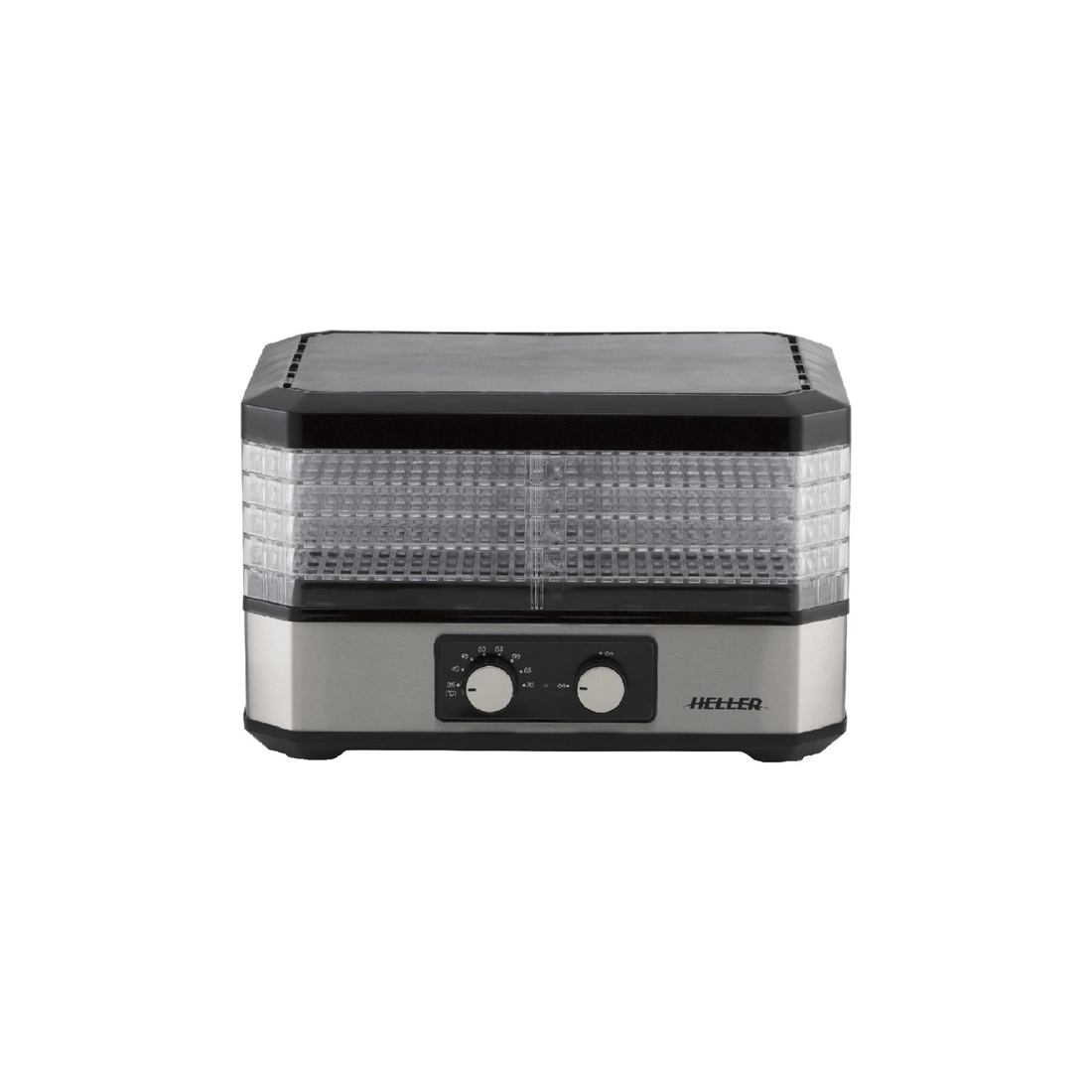1 Heller 34cm 350w Electric Manual Food/fruit/herbs Dehydrator/preserver W/5 Trays
 - White, 1 of 3