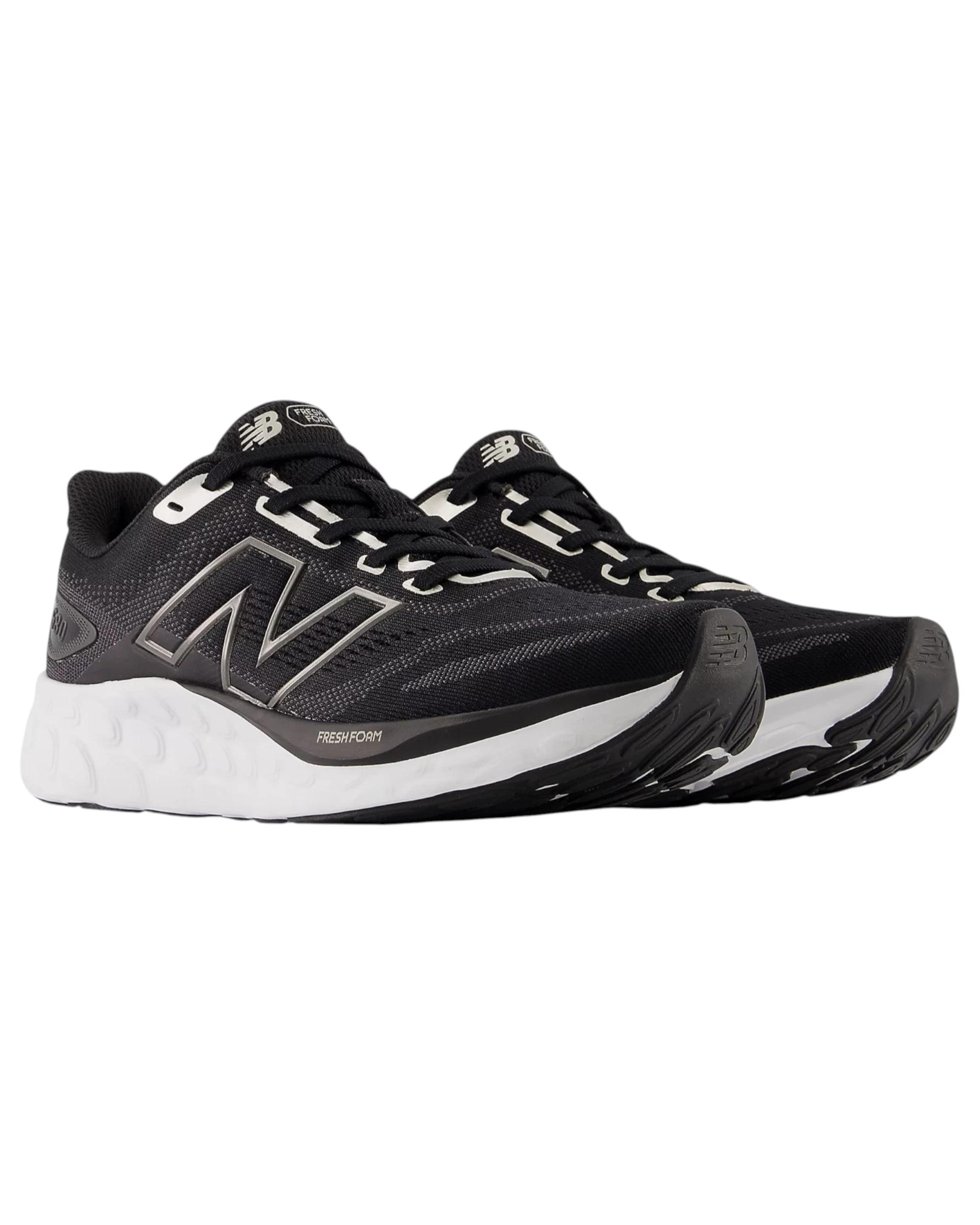 3 New Balance Womens Fresh Foam 680 Black/ White Athletic Running Shoes BLACK/WHITE, 3 of 6