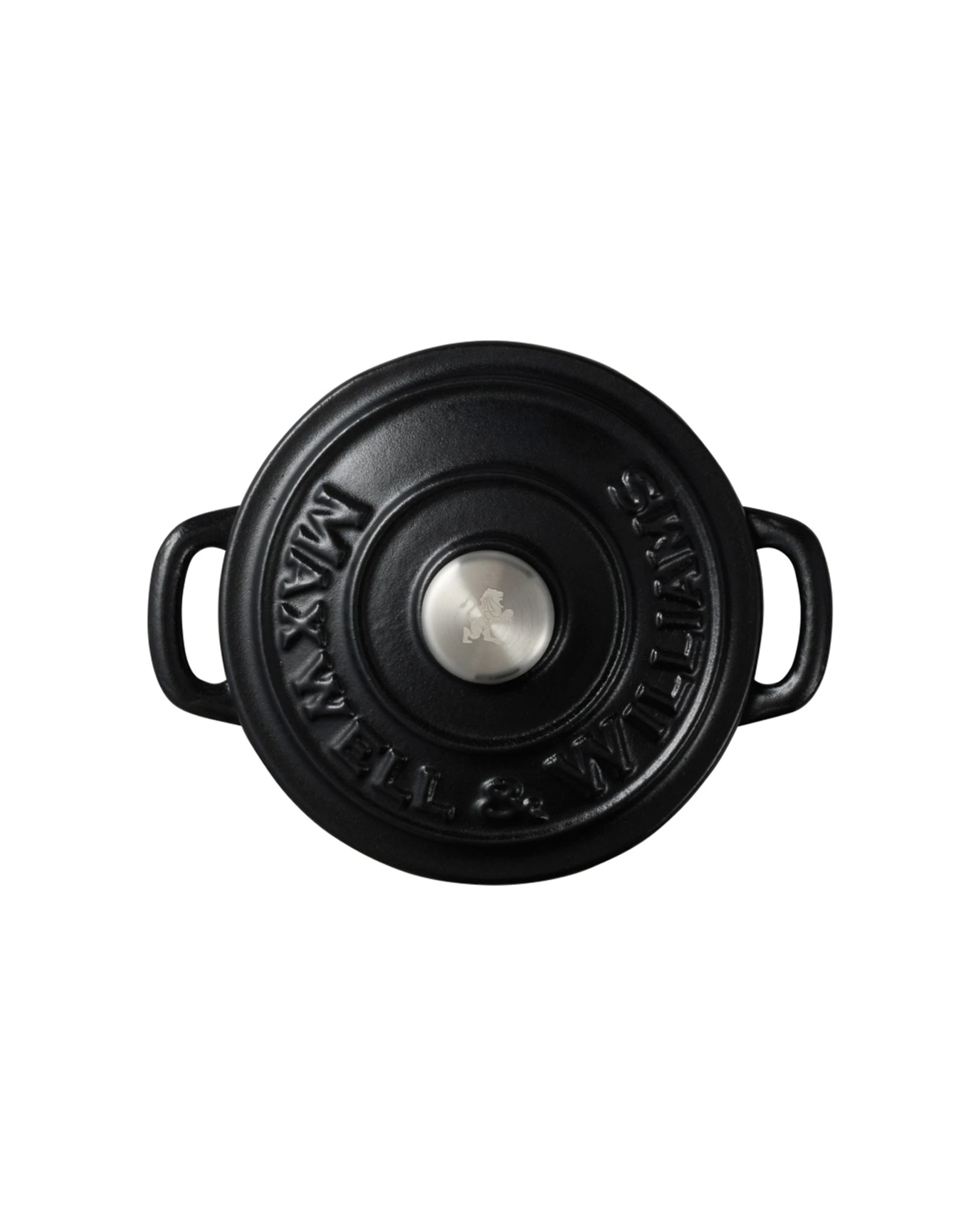 3 Maxwell & Williams Durable Cast Iron Cocotte 260ml 9.5cm Cookware - Black, 3 of 5