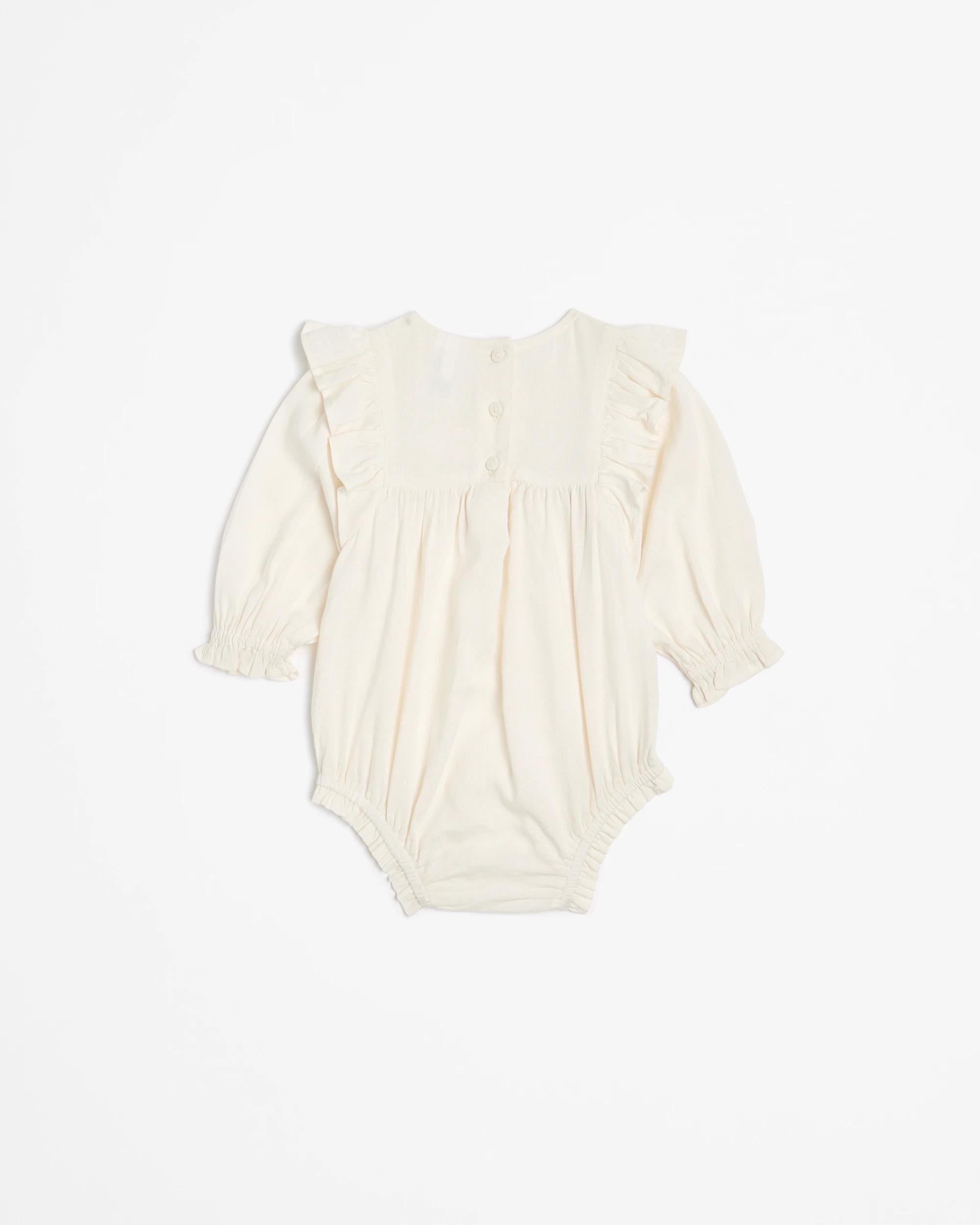 4 Target Baby Girls Peasant Bodysuit CREAM, 4 of 4