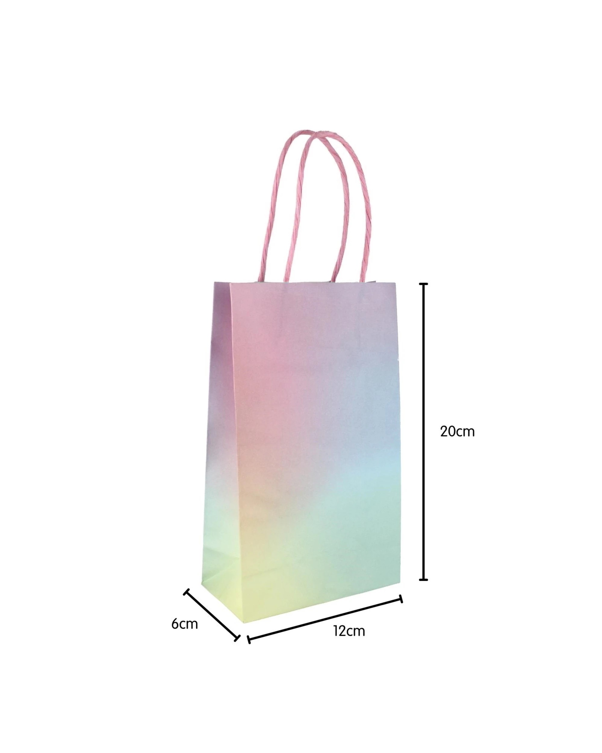 2 Partyrama Pastel Ombre Paper Gift Bags Pack of 5, 2 of 2