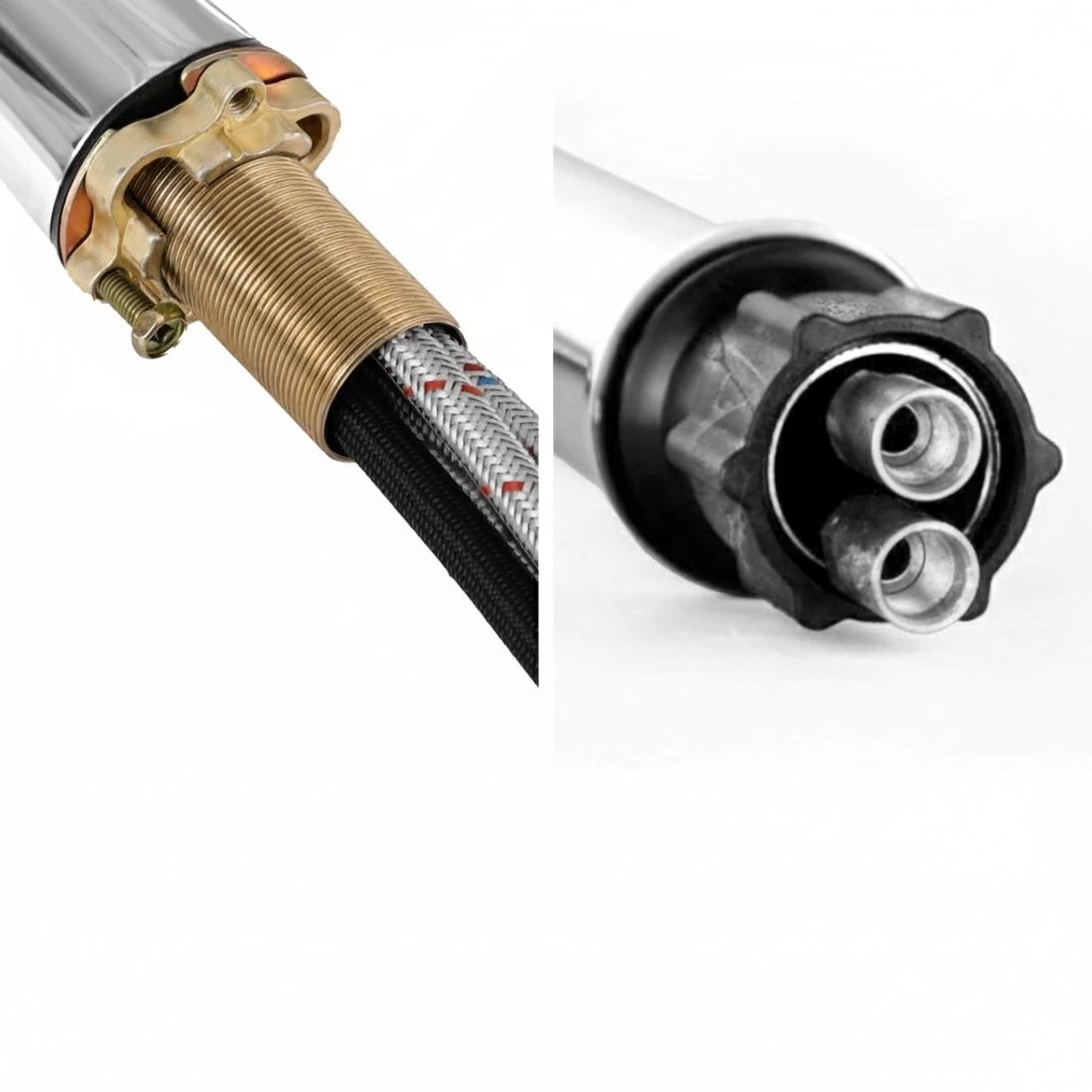 4 Cefito Kitchen Mixer Tap Pull Out Round 2 Mode Sink Basin Faucet Swivel WELS - Silver, 4 of 4