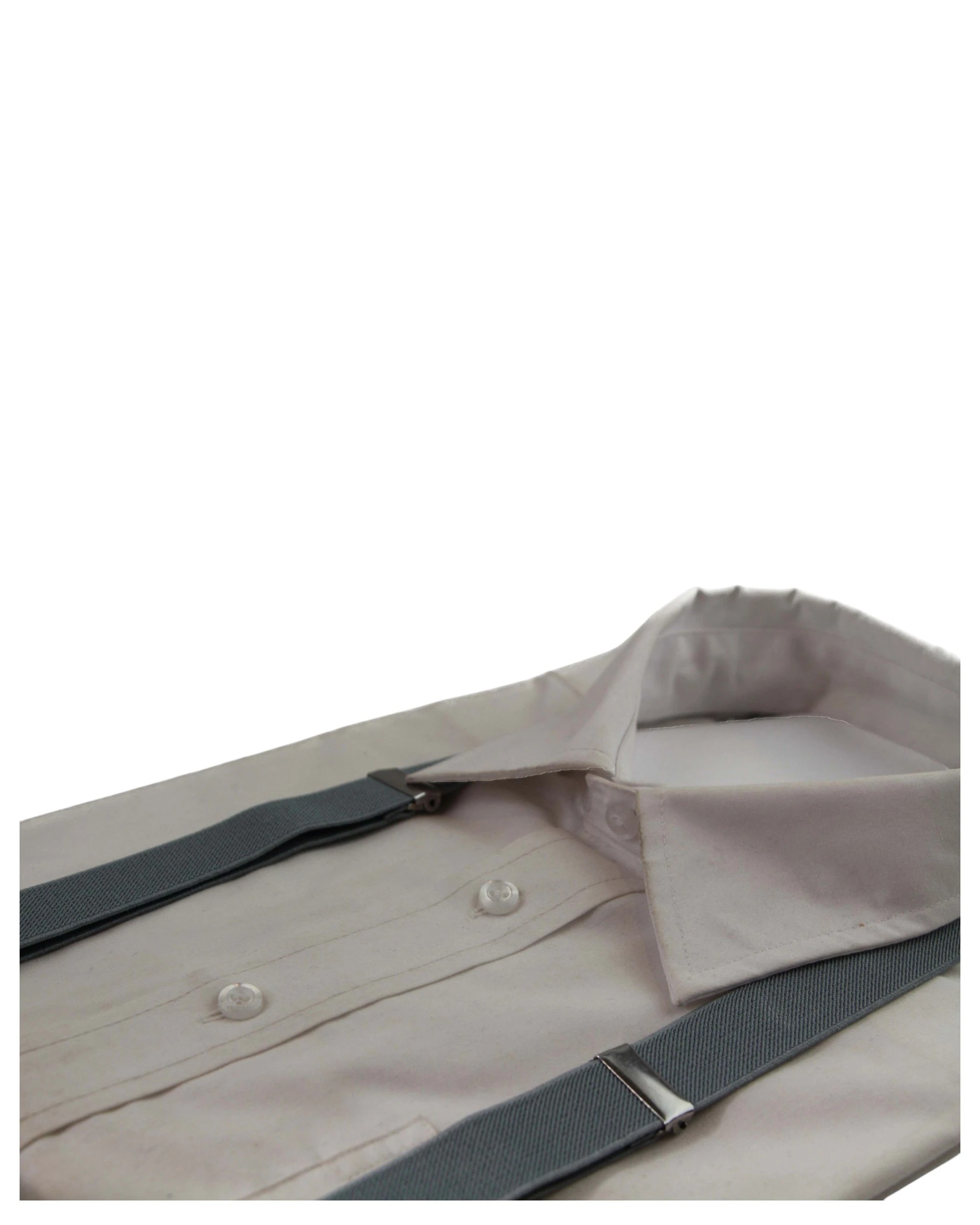 2 Zasel Boys Adjustable Dark Grey 65cms Suspenders - Grey - Grey, 2 of 3
