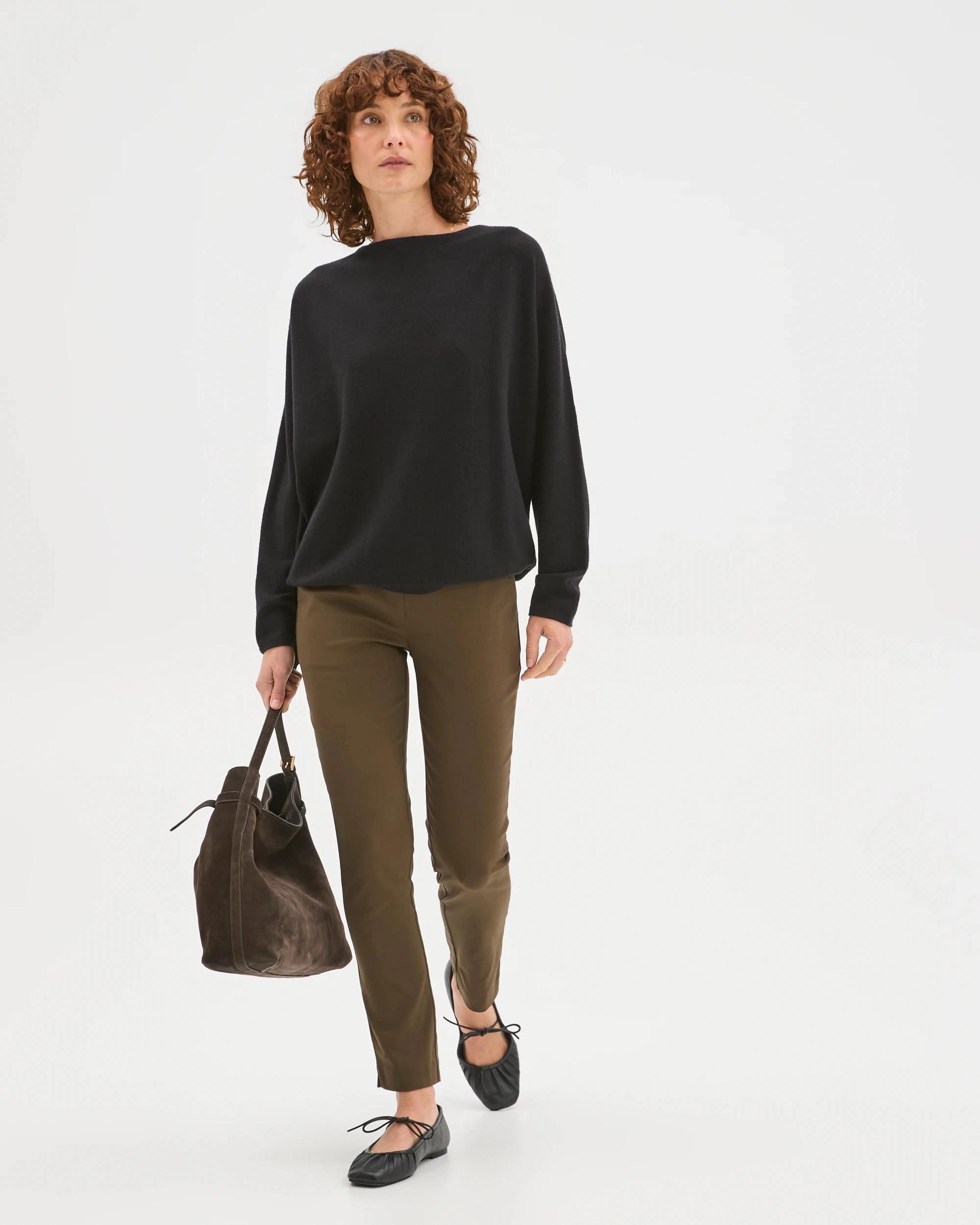 2 Preview Carrie Bengaline Ankle Length Pants DARK OLIVE, 2 of 6