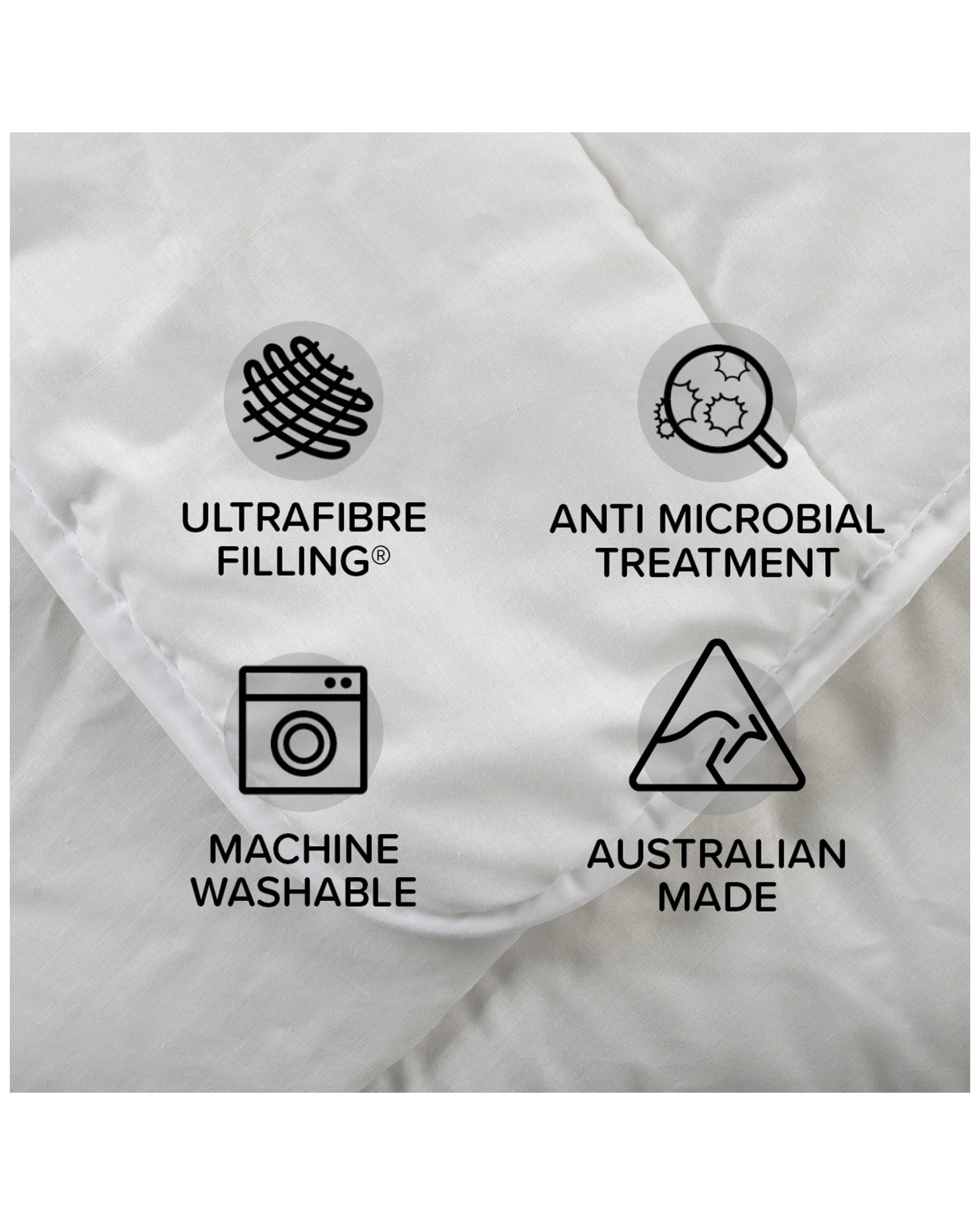 4 Tontine Allergy Sensitive All Seasons Quilt King Bed Cotton Cover Machine Washable
 - King Bed
 - White, 4 of 4