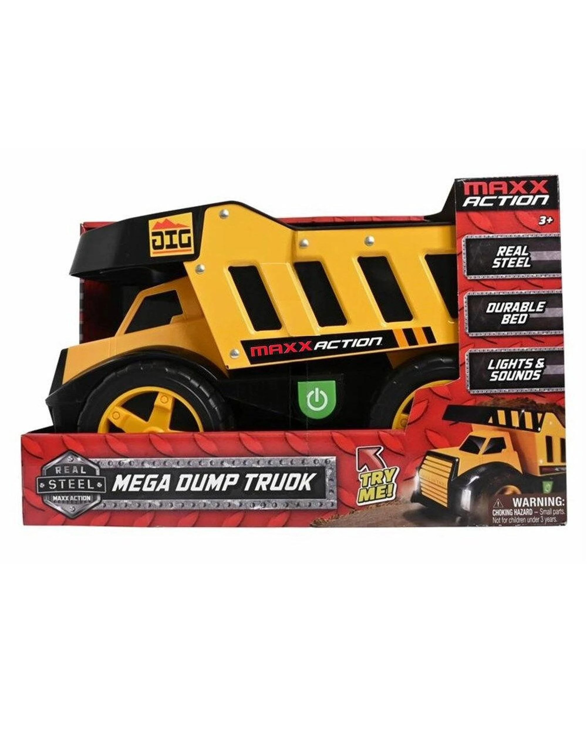 1 MAXX Action Maxx Metal Motorized Mega Dump Truck, 1 of 2