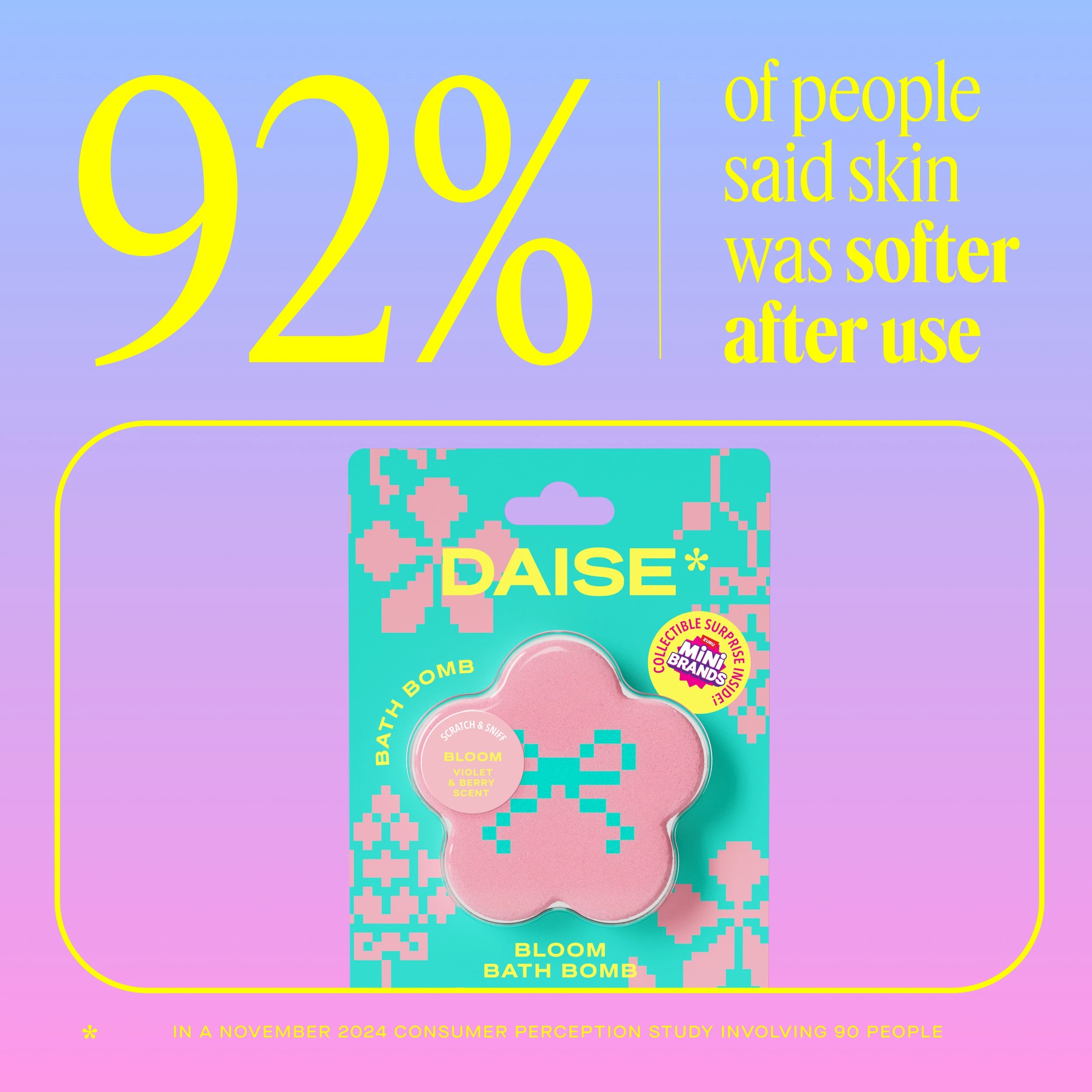 6 DAISE Bloom Bath Bomb 85g - Violet and Berry Scent, 6 of 6