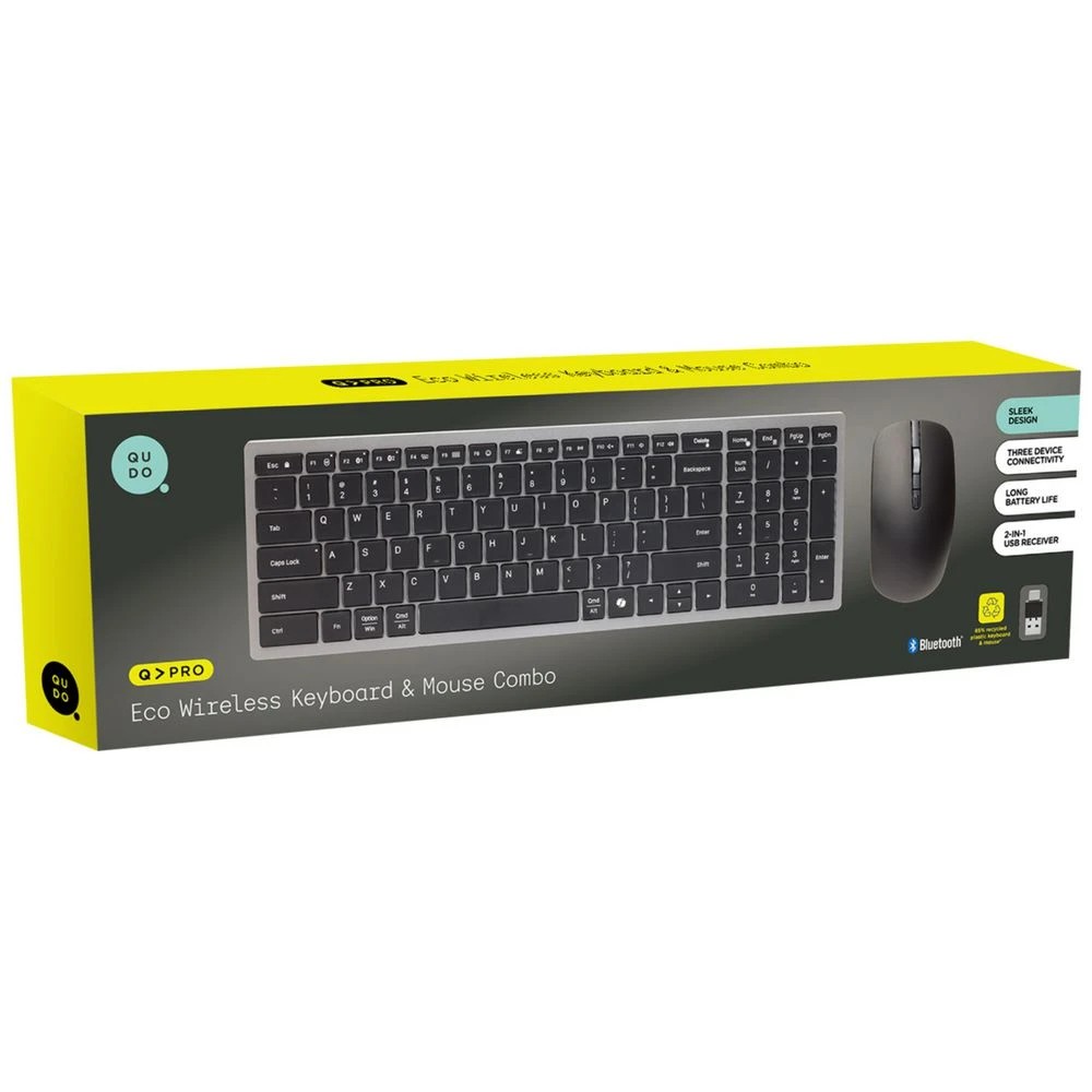 6 Qudo Multi Device Eco Wireless Keyboard and Mouse Combo, 6 of 6