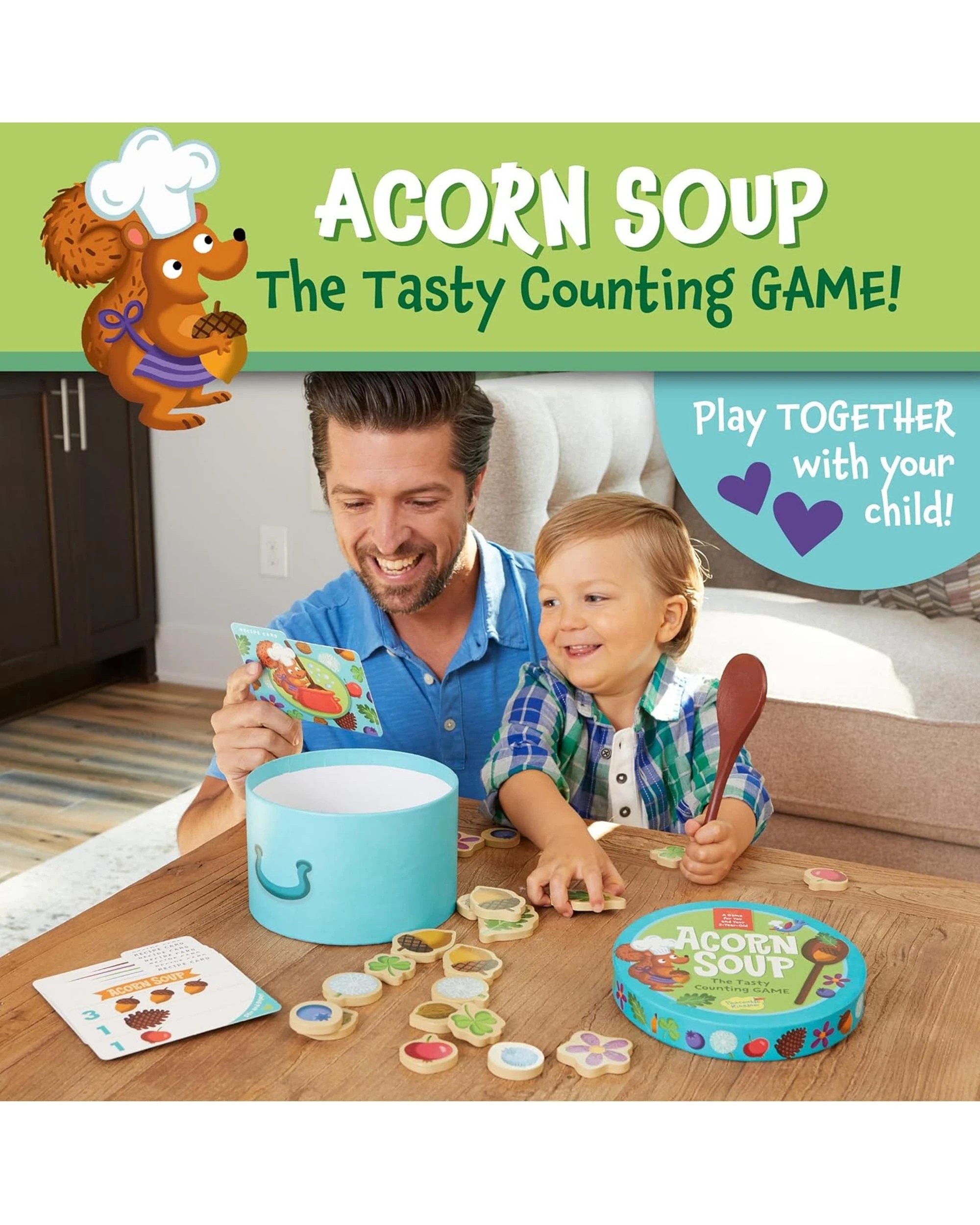 2 Peaceable Kingdom Acorn Soup Counting Game, 2 of 6