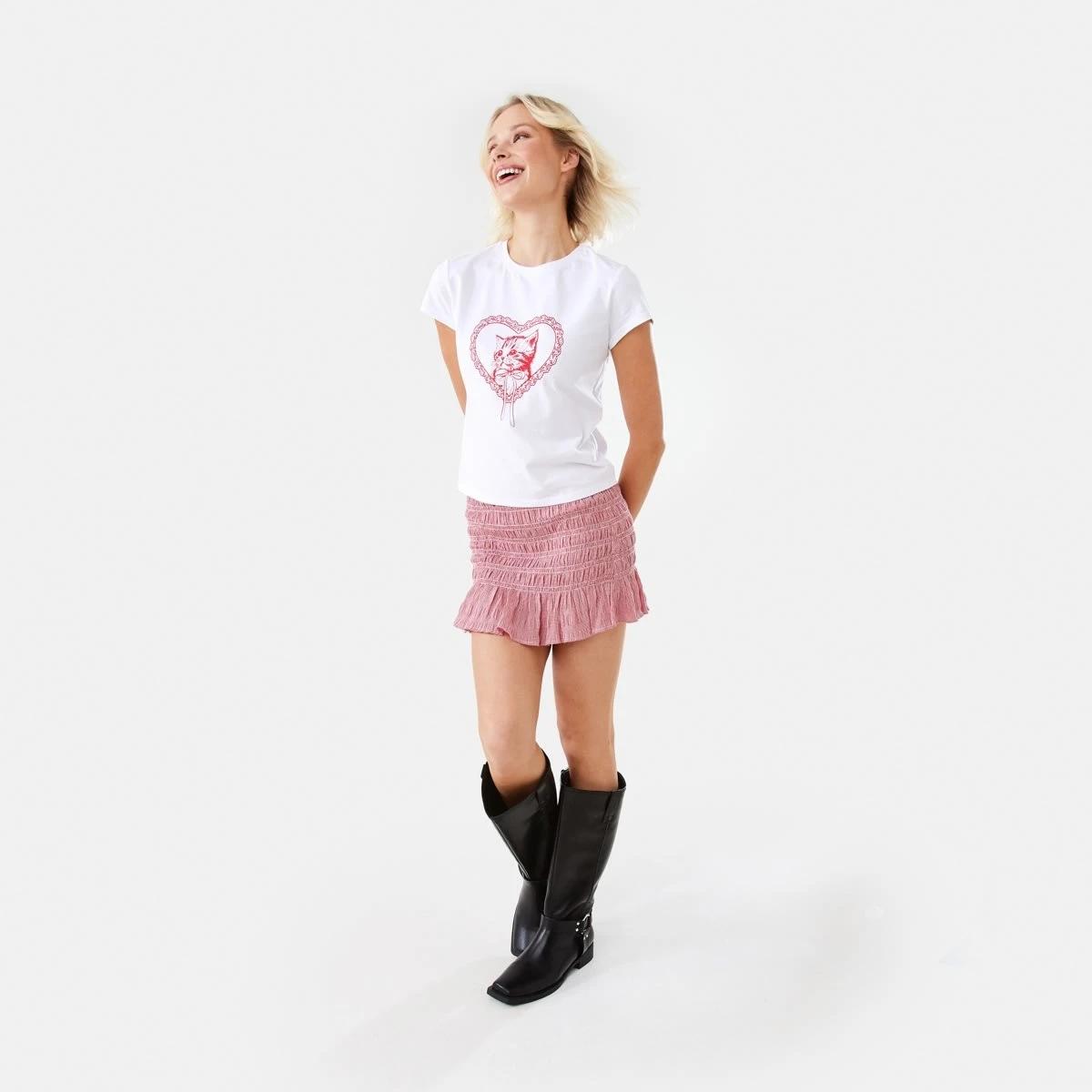 5 Short Sleeve Neat Print T-shirt Cat, 5 of 10