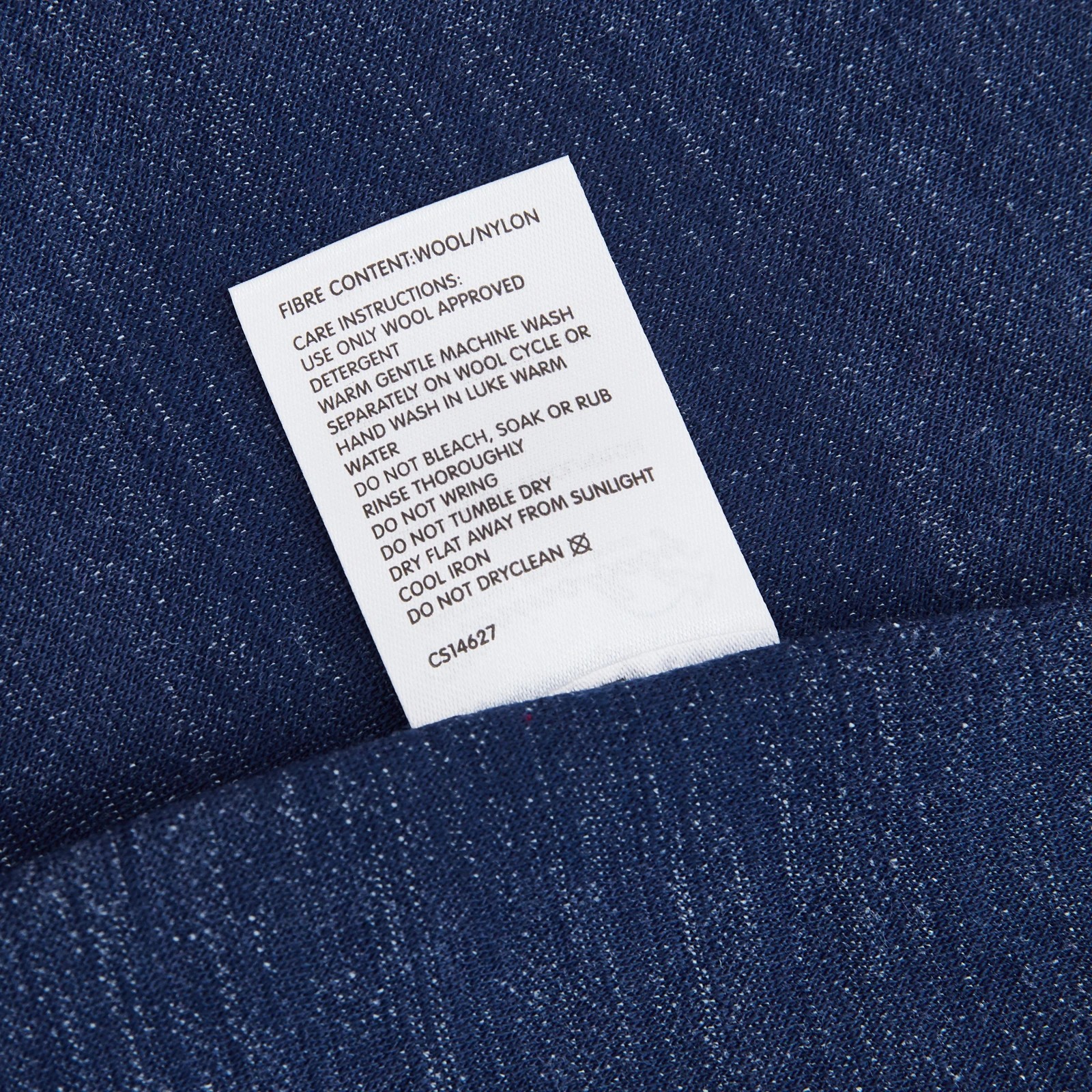 3 Merino Baby Australian Merino Wool Merino Blanket-Navy Marle, 3 of 7