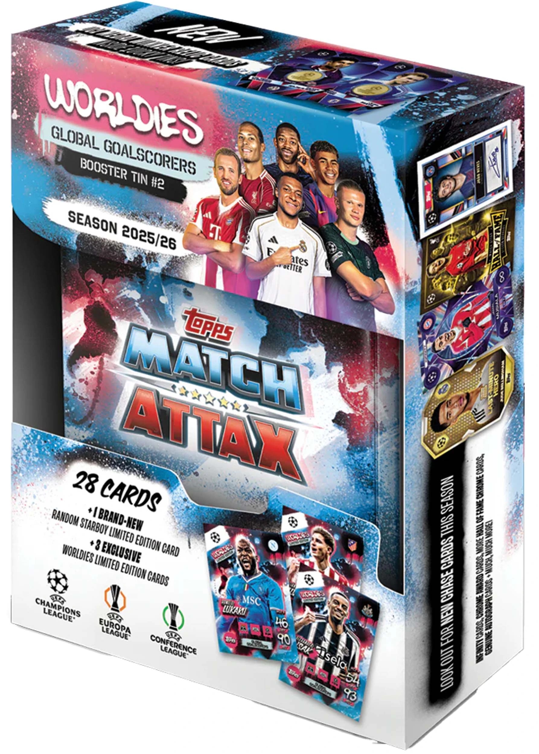 4 Topps UCC Match Attax 2025/2026 Edition Trading Card Mini Tin - Assorted, 4 of 7