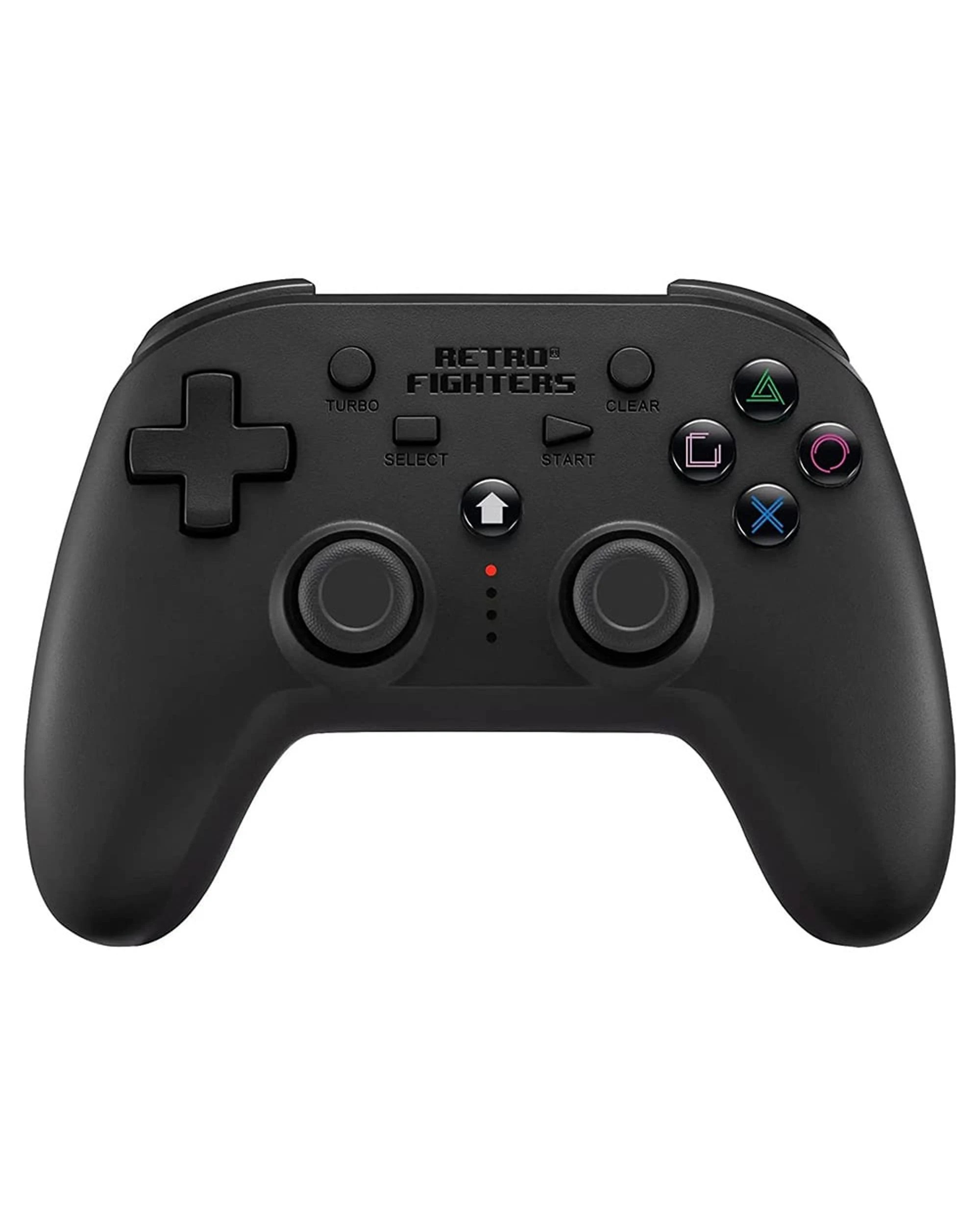 1 Retro-Fighters Defender Next-Gen PS1, PS2, PS3, PS Classic, Switch and PC Wireless Controller - Black, 1 of 5