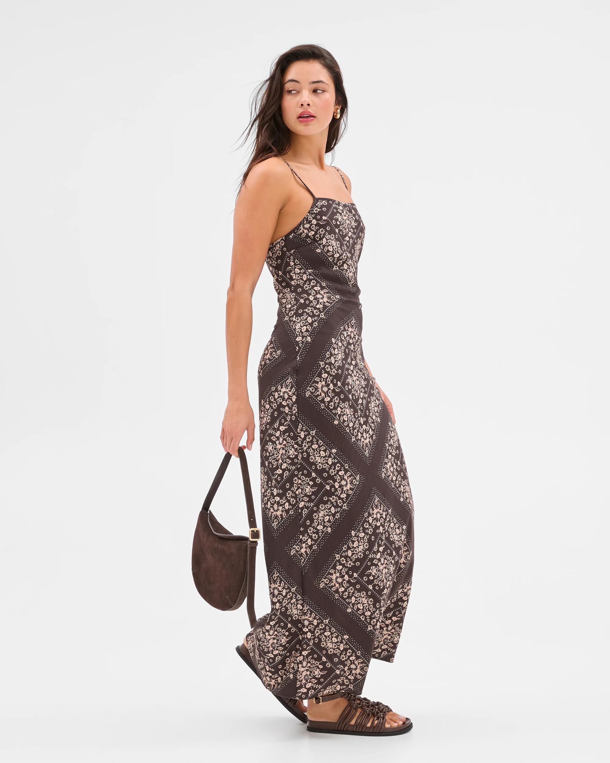 1 Scarf Print Midi Dress - Lily Loves SCARF PRINT, 1 of 5