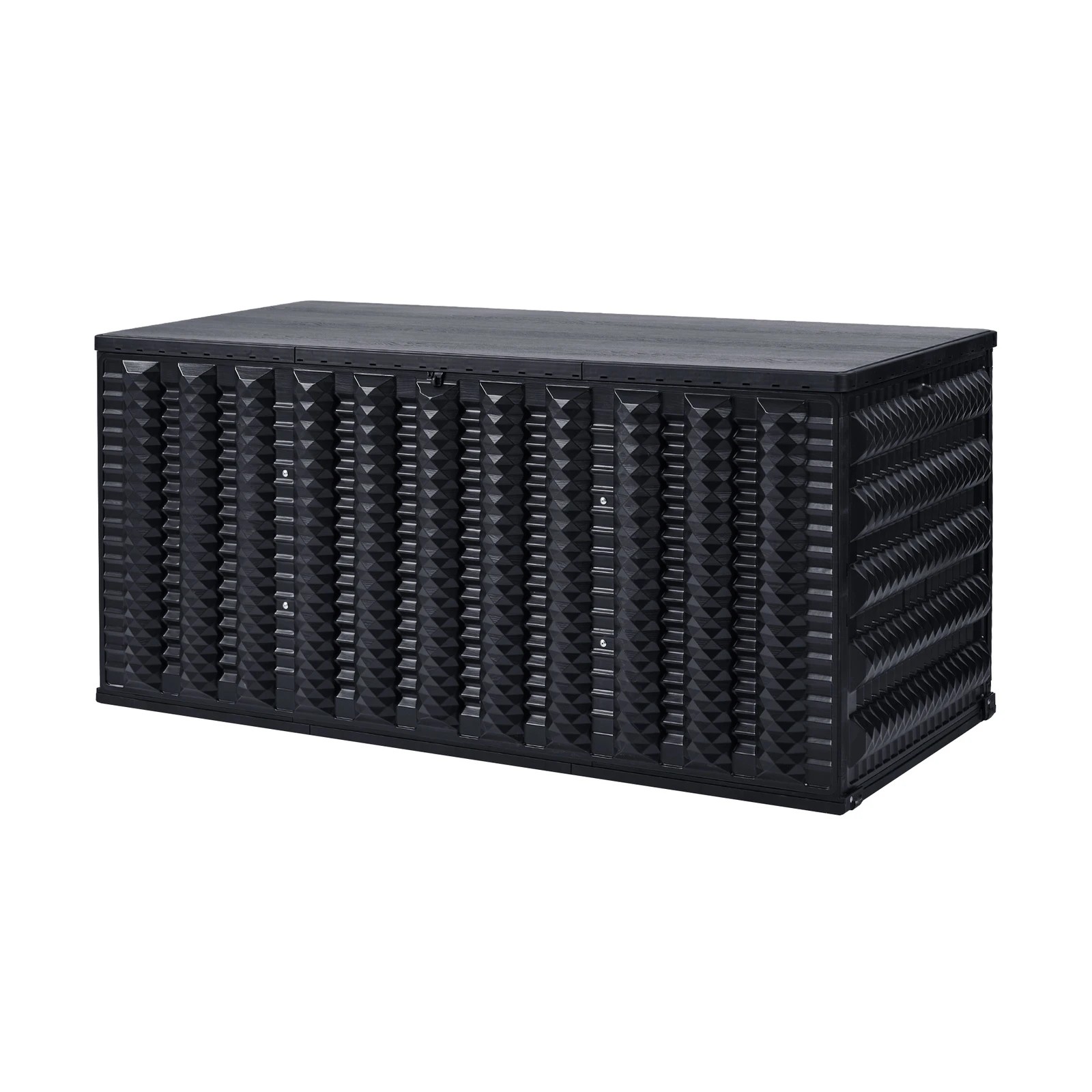 7 Livsip Outdoor Storage Box 490L Foldable Container Garden Bench Tool Sheds - Black, 7 of 7