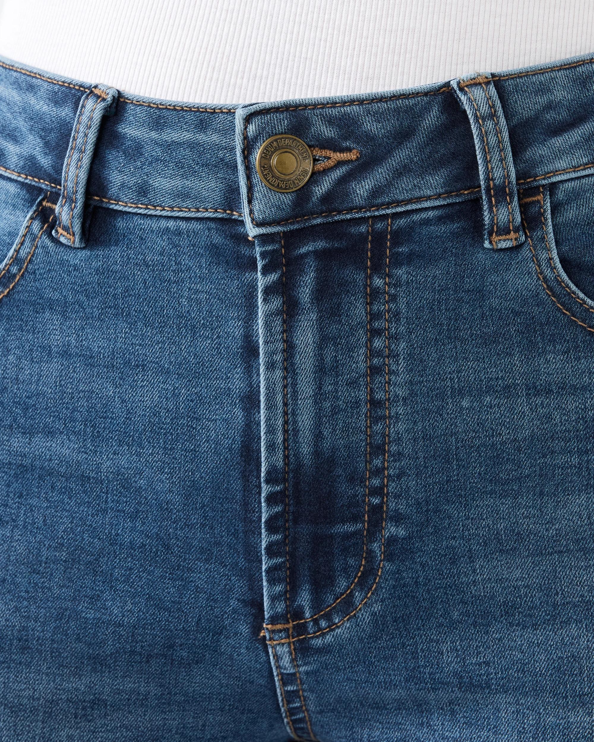 5 Cropped Kick Flare Jeans Mid Denim, 5 of 7