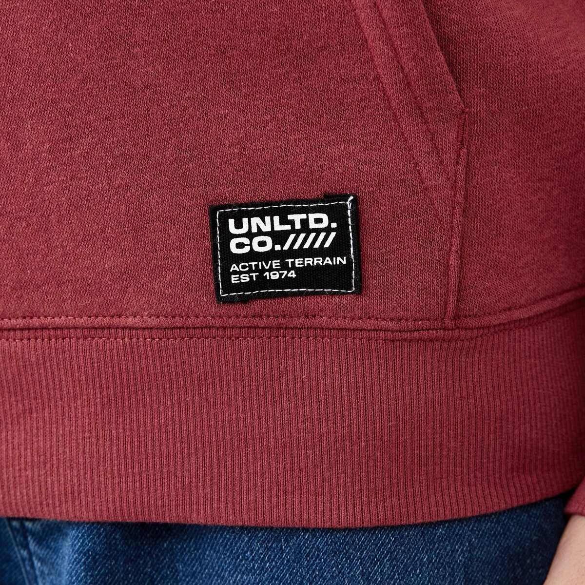 5 Oversized Hoodie With Pocket Red Brick, 5 of 9