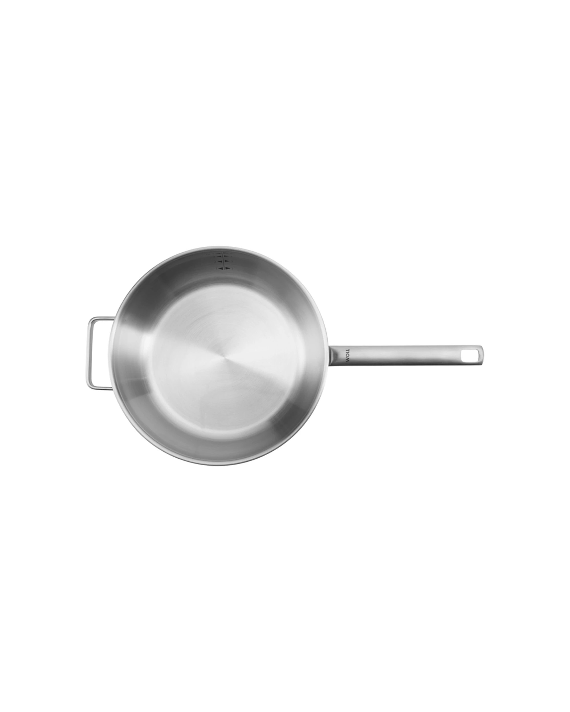 2 Woll Steel Saute Pan With Lid 28cm 4.6L Premium Stainless Steel - Silver, 2 of 3