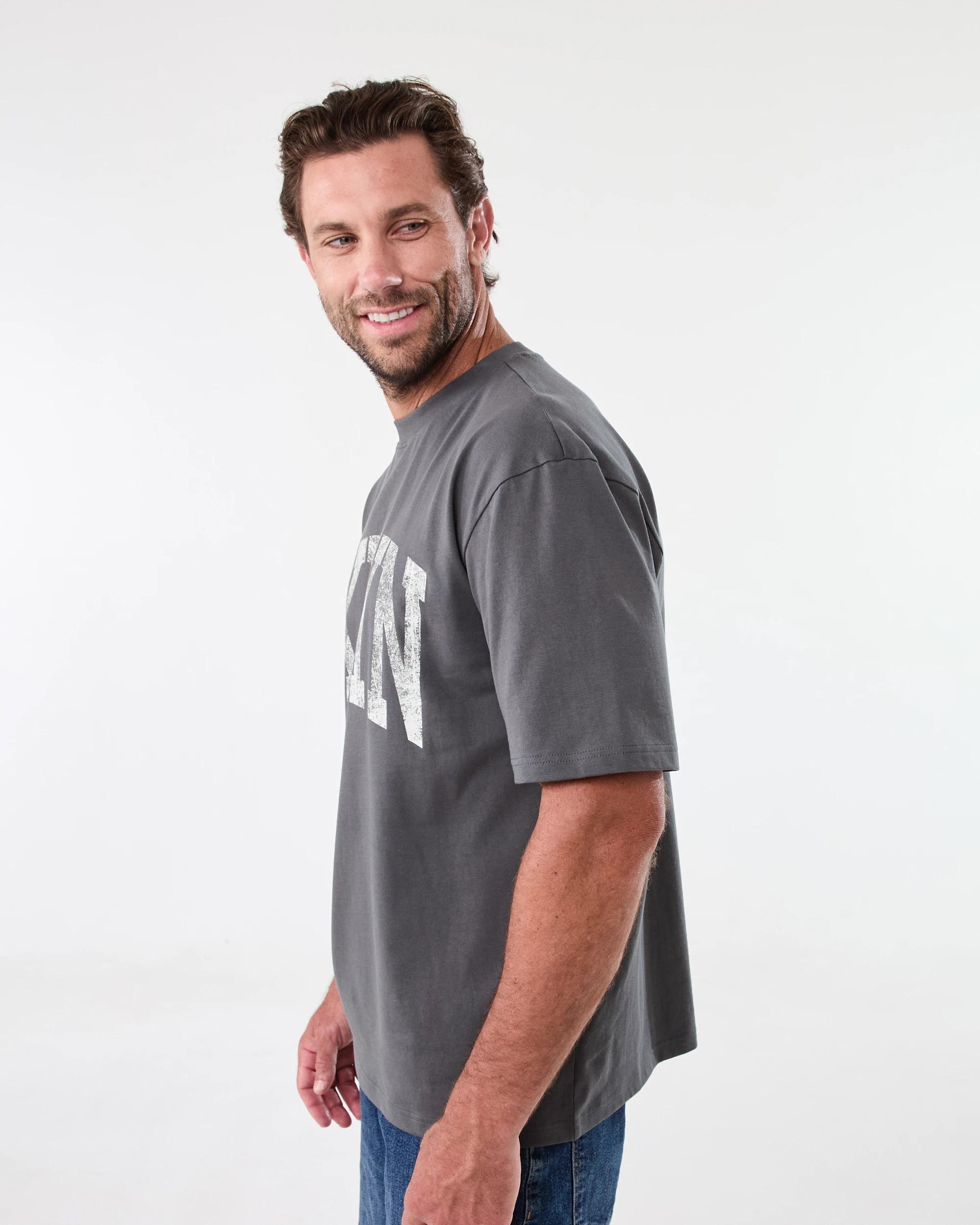 2 Oversized Printed T-shirt Gry Bky, 2 of 6