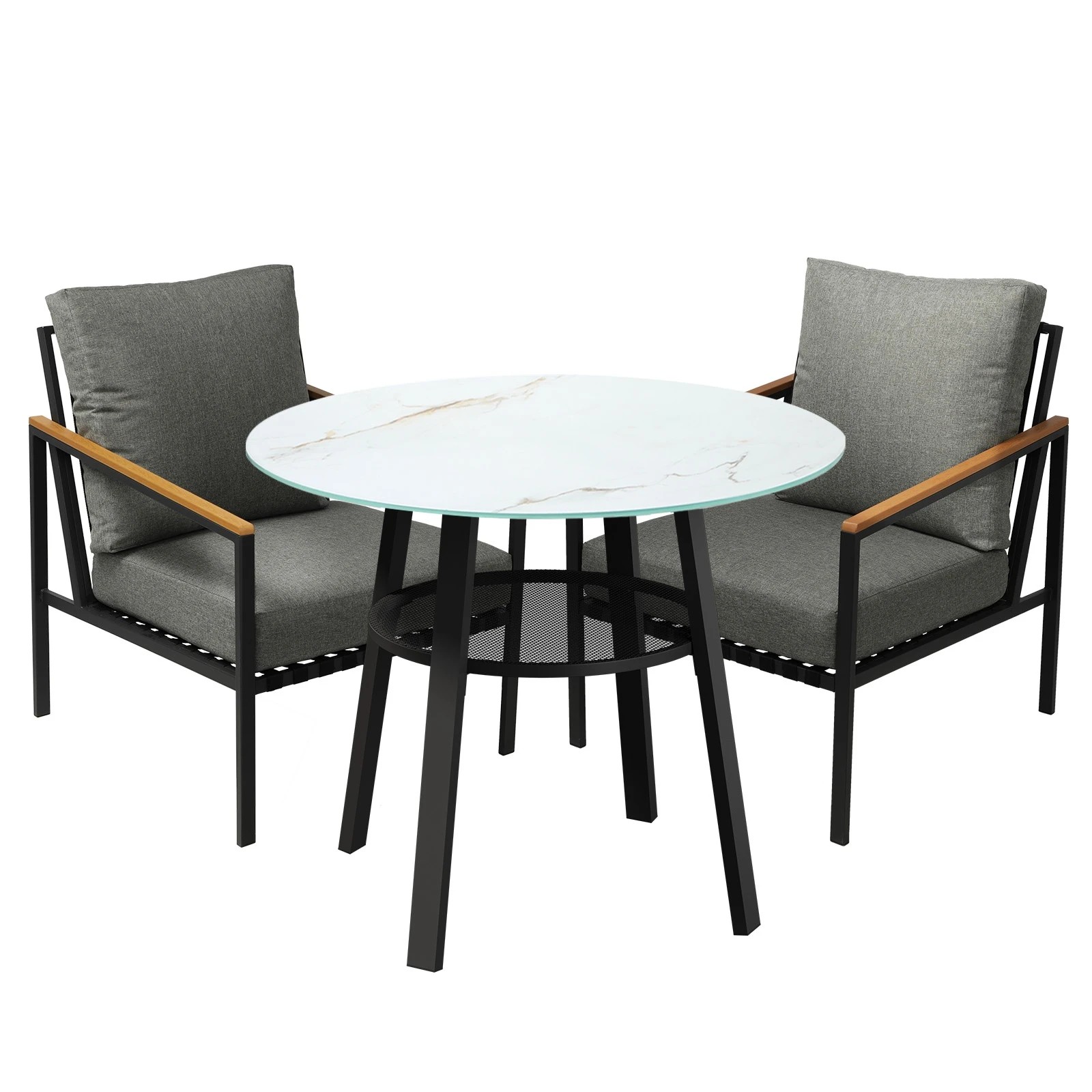 1 Livsip 3pcs Outdoor Dining Setting Patio Furniture Bistro Set
 - Multi, 1 of 7