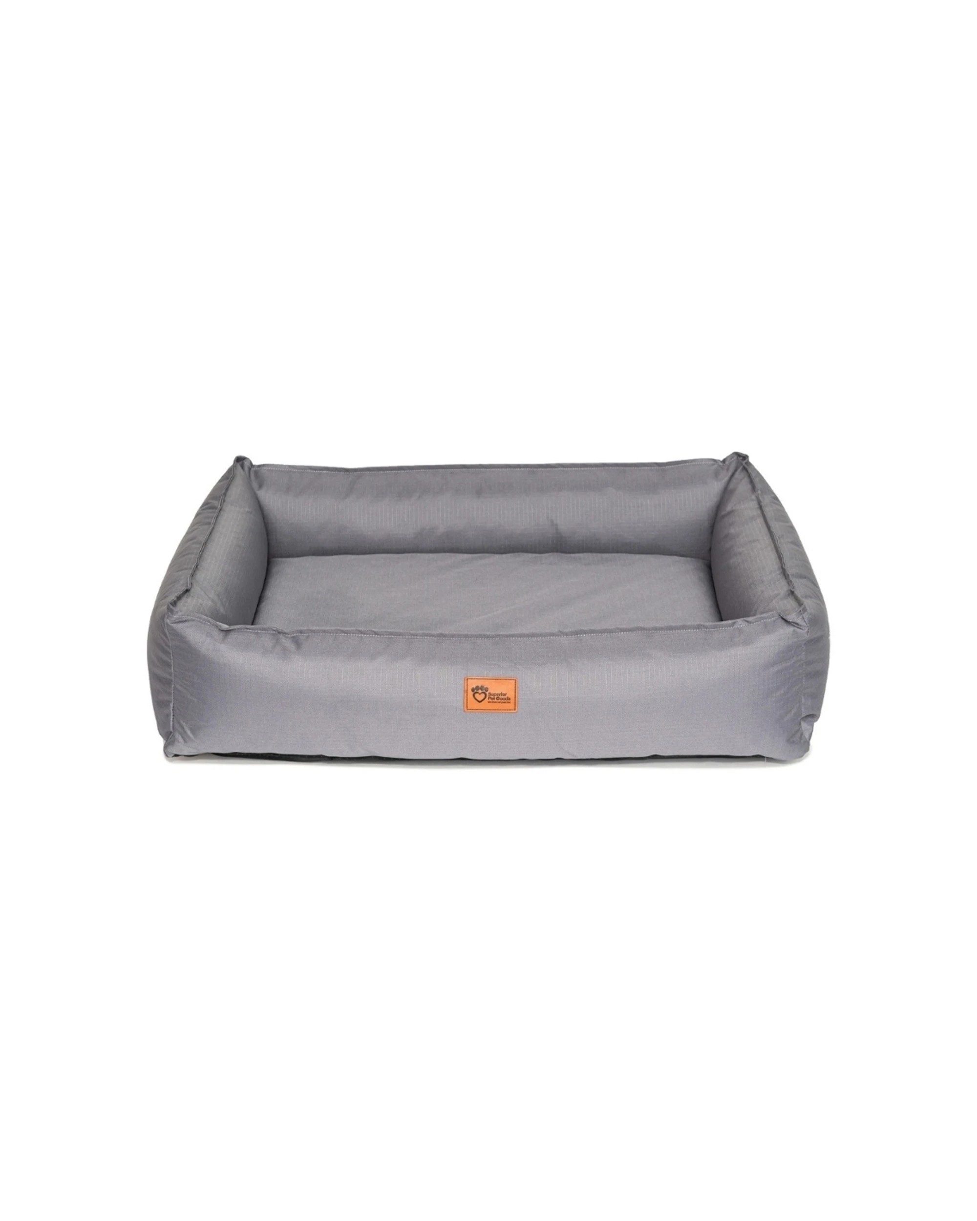 1 Superior Pet Goods Orthopedic Foam Dog Bed Ripstop Canvas Large Grey 116cm
 - Grey, 1 of 4