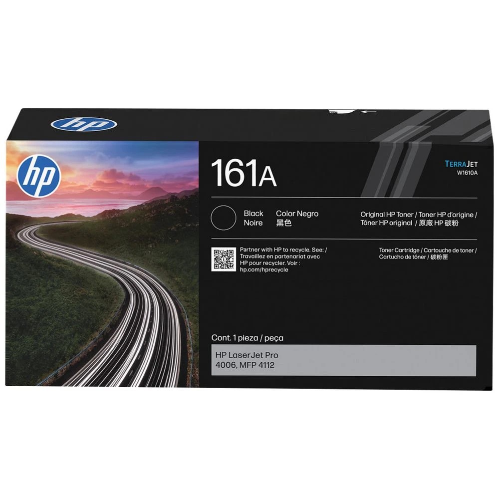 1 HP 161A LaserJet Toner Cartridge Black W1610A, 1 of 6