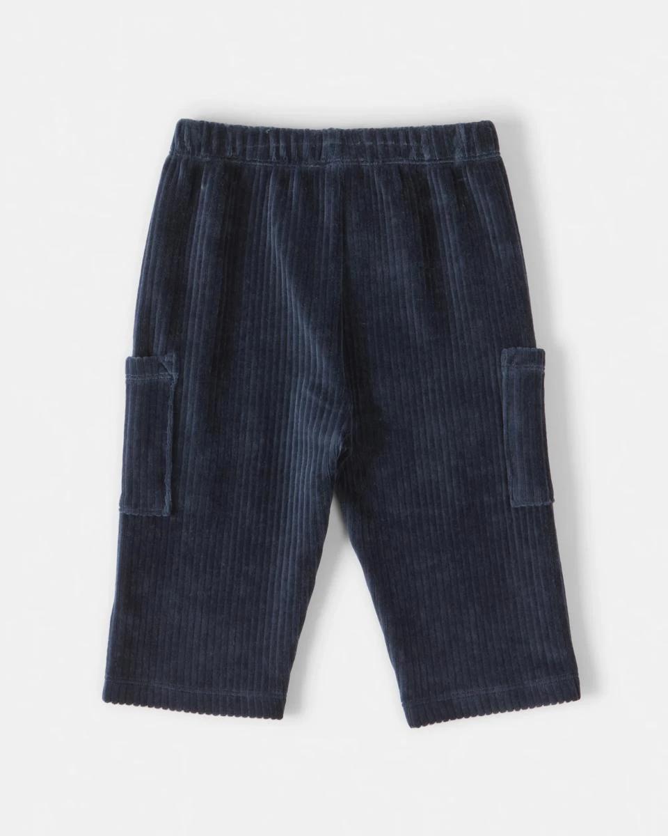 2 Australian Cotton Brushed Corduroy Knit Pants Dress Navy, 2 of 3