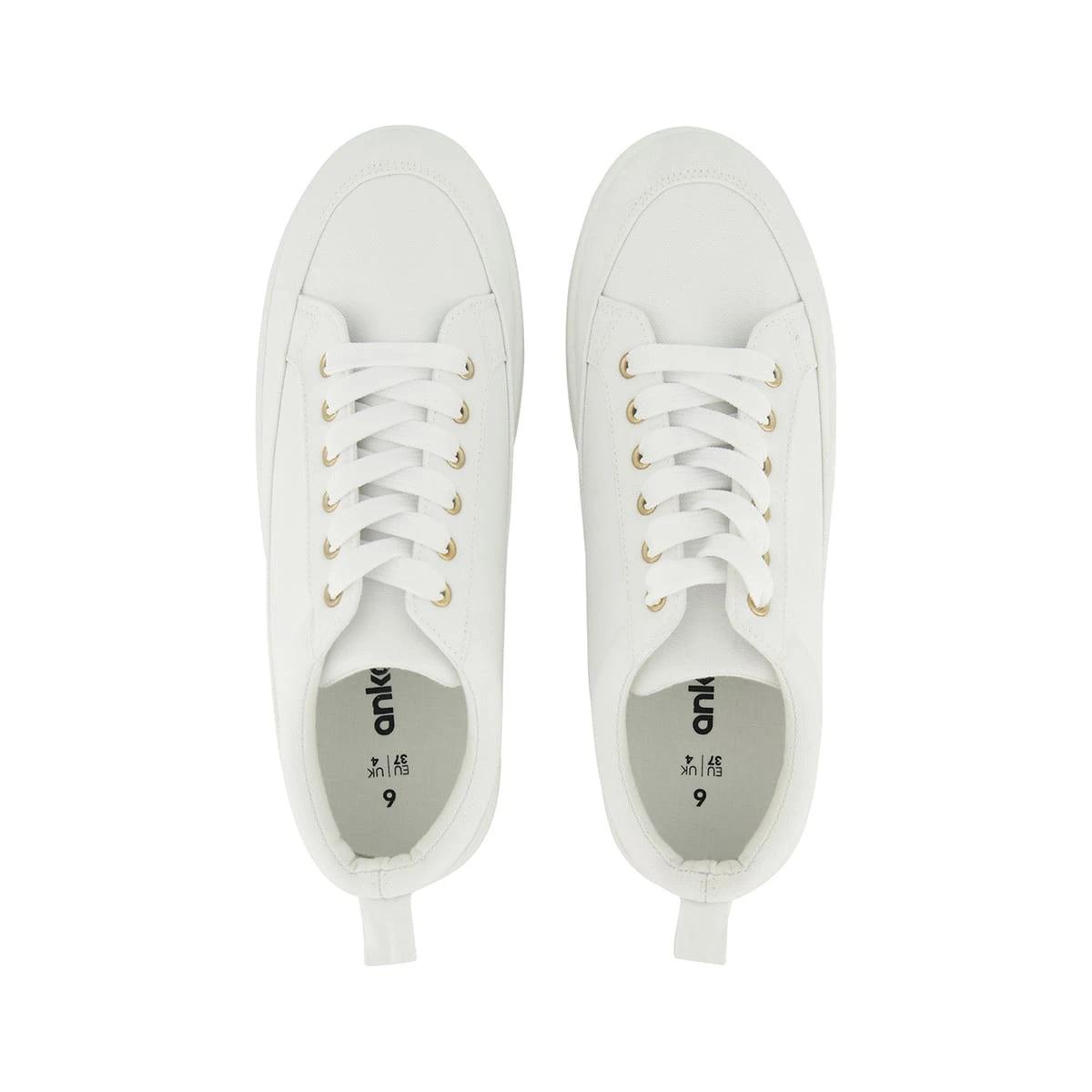2 Canvas Flatform Sneakers White, 2 of 5
