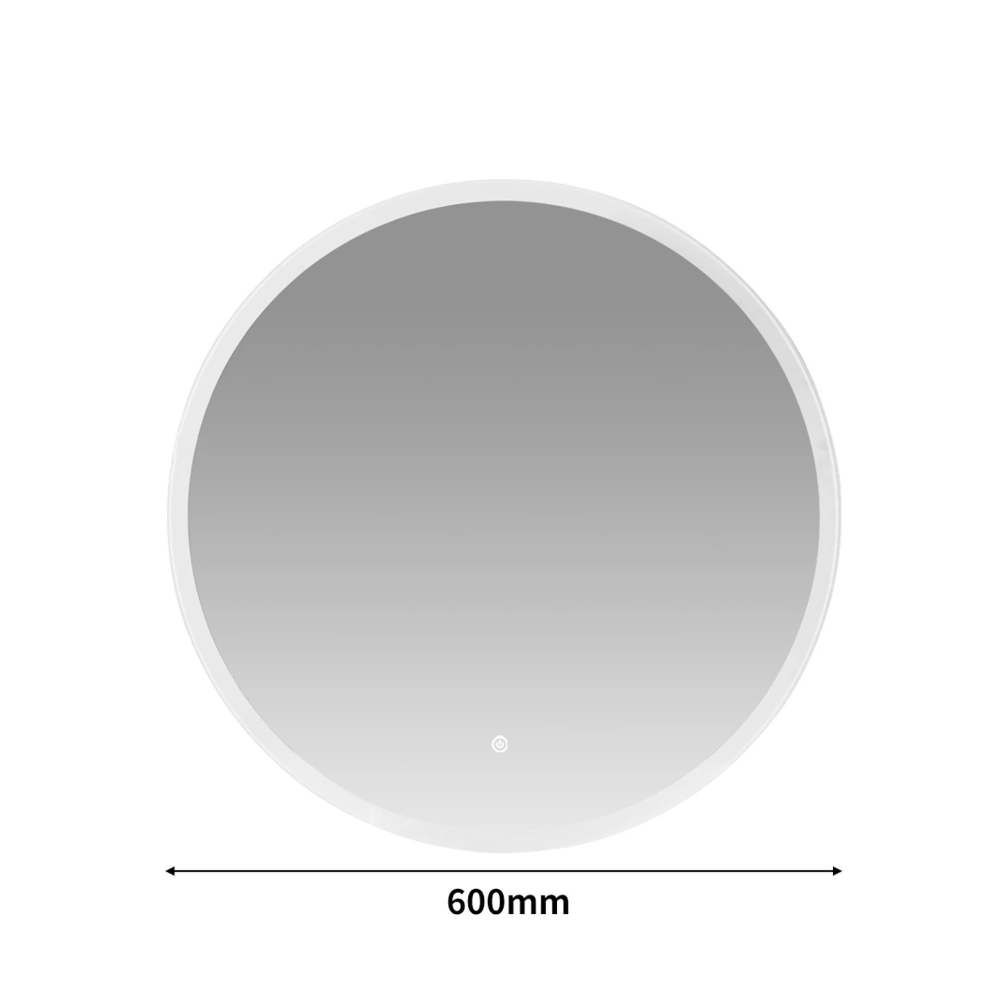 3 Emitto LED Wall Mirror Round Anti-fog  60cm, 3 of 6