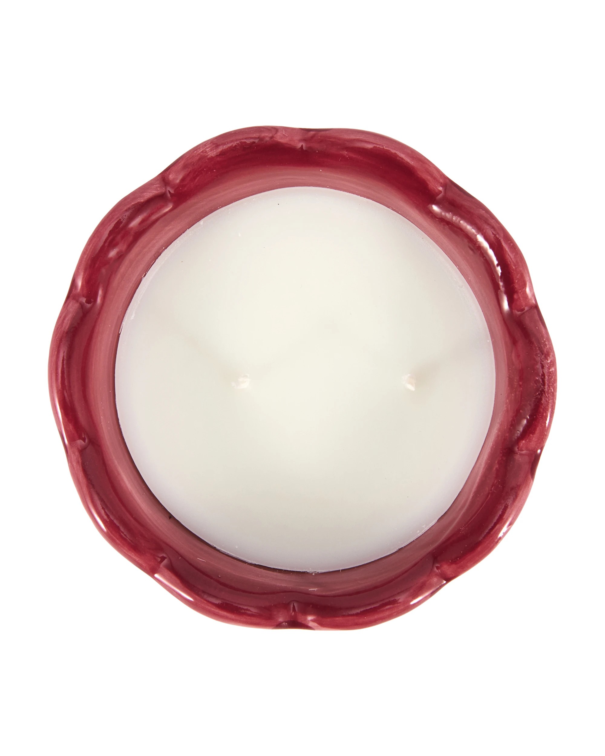 3 Berry Echo Stripe Ceramic Soy Blend Scented Candle, 3 of 5