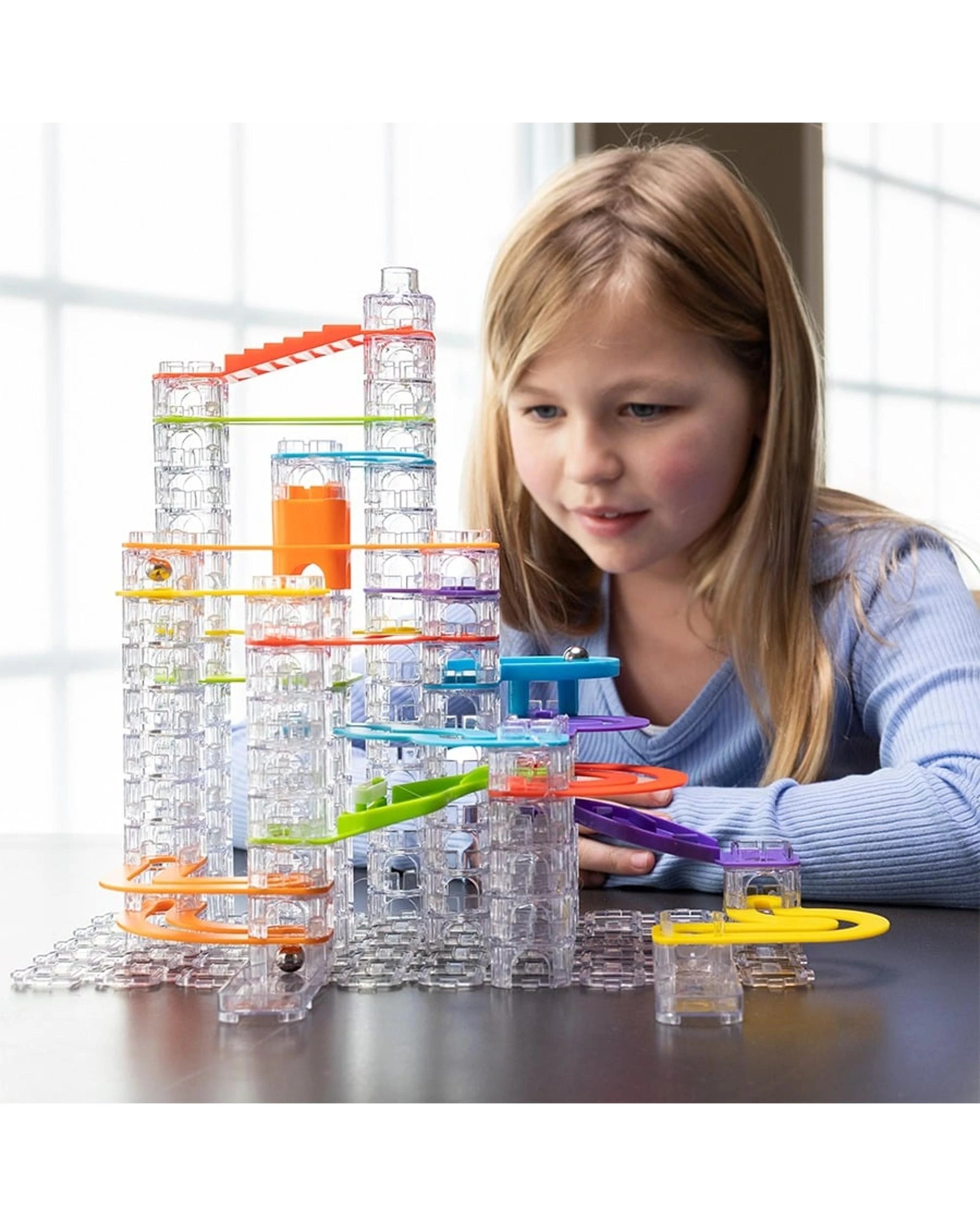 2 Fat Brain Toy Co Trestle Tracks 124 Piece New Deluxe Set, 2 of 3
