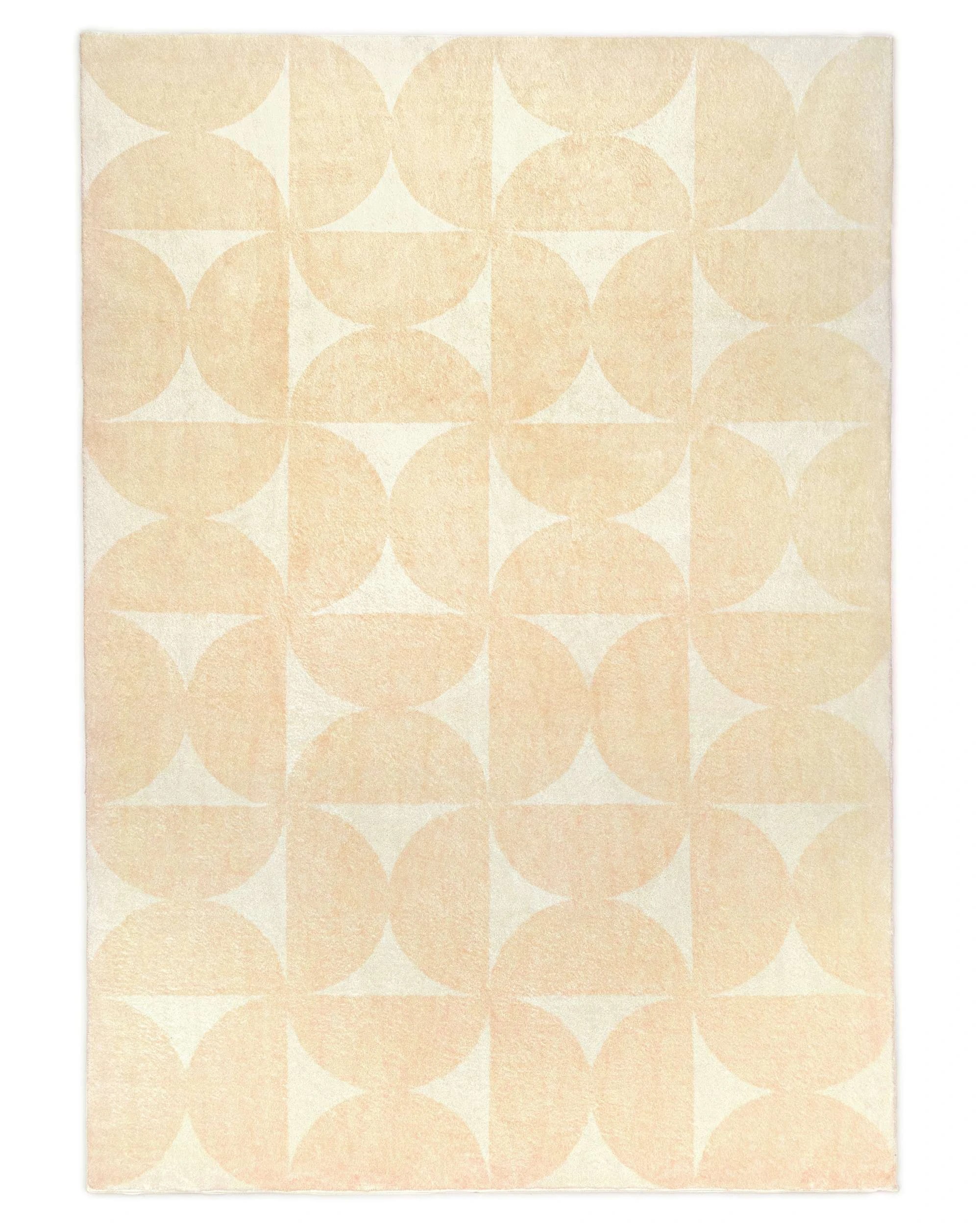 1 Loopsie Koda Geometric Washable Rug-290cm x 200cm - Beige, 1 of 9