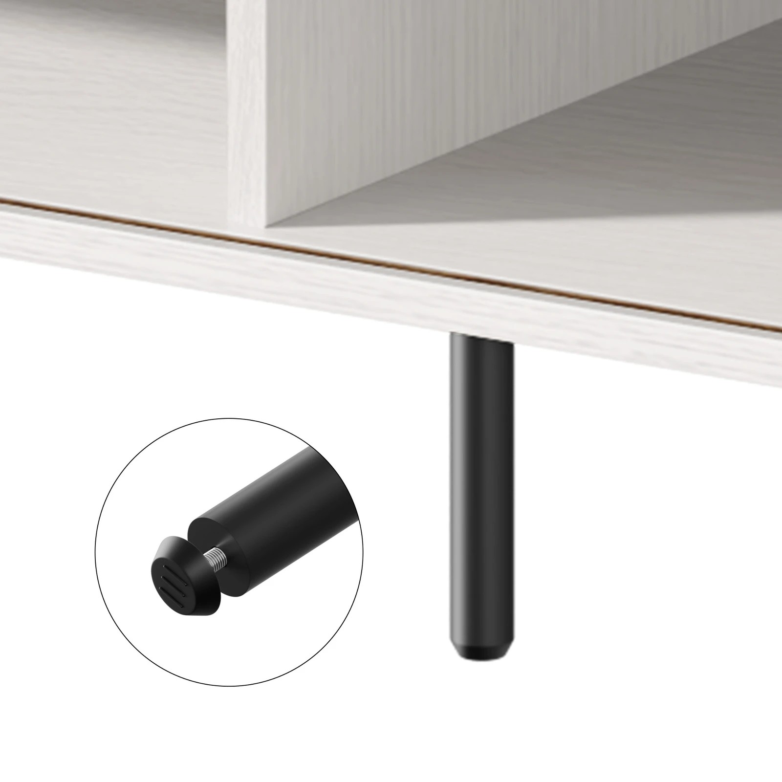 10 Alfordson Entertainment Unit TV Cabinet Stand 160cm Tambour Sliding Doors - White, 10 of 10