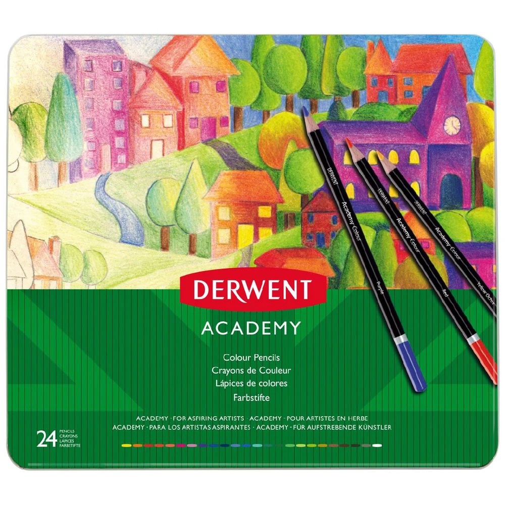 1 Derwent Academy Coloured Pencils 24 Pack, 1 of 9