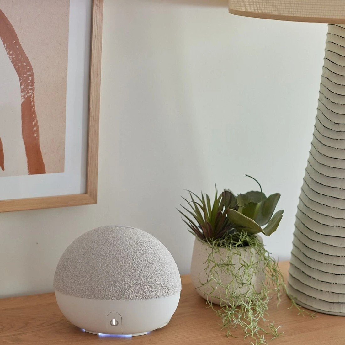 3 Homedics Ellia Stone Aroma Diffuser Ceramic - Taupe, 3 of 5