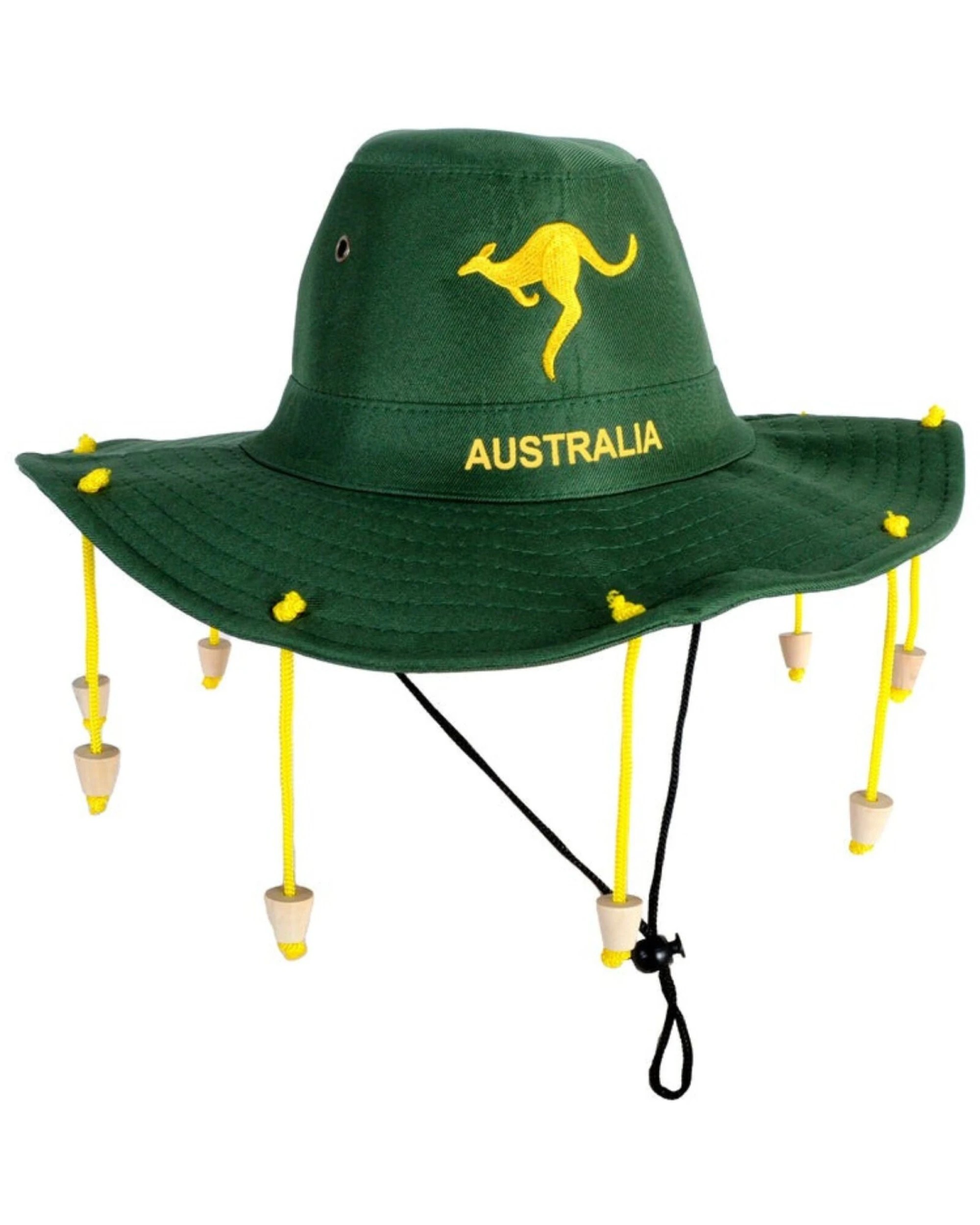 3 BR Costumes Australian Cork Hat with Gold Kangaroo Embroidery, 3 of 3