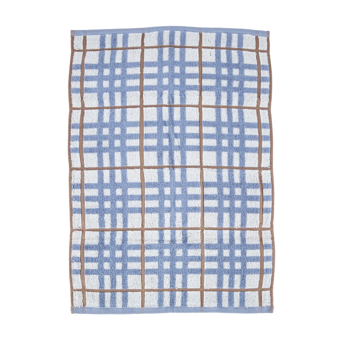 3 Cotton Check Hand Towel - Blue, 3 of 5